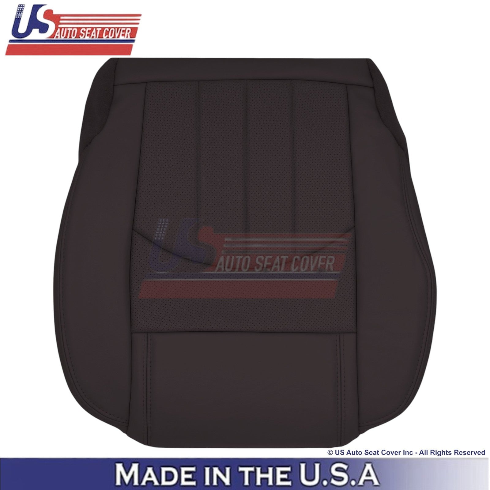 2013-2014 For Buick Enclave Leather Driver Bottom Replacement Seat Cover Cocoa