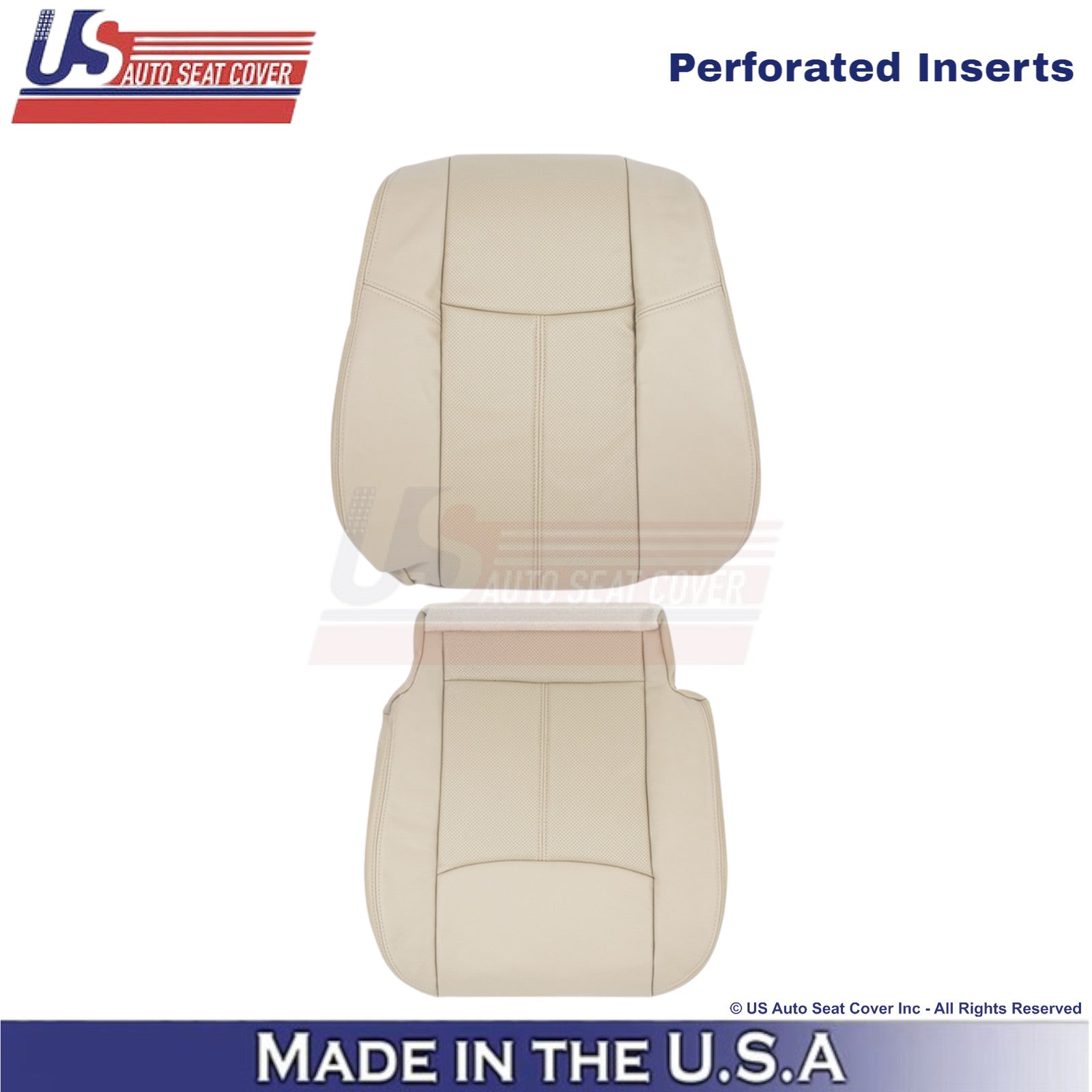 2013-2020 For Nissan Pathfinder Leather Driver Replacement Seat Covers Almond