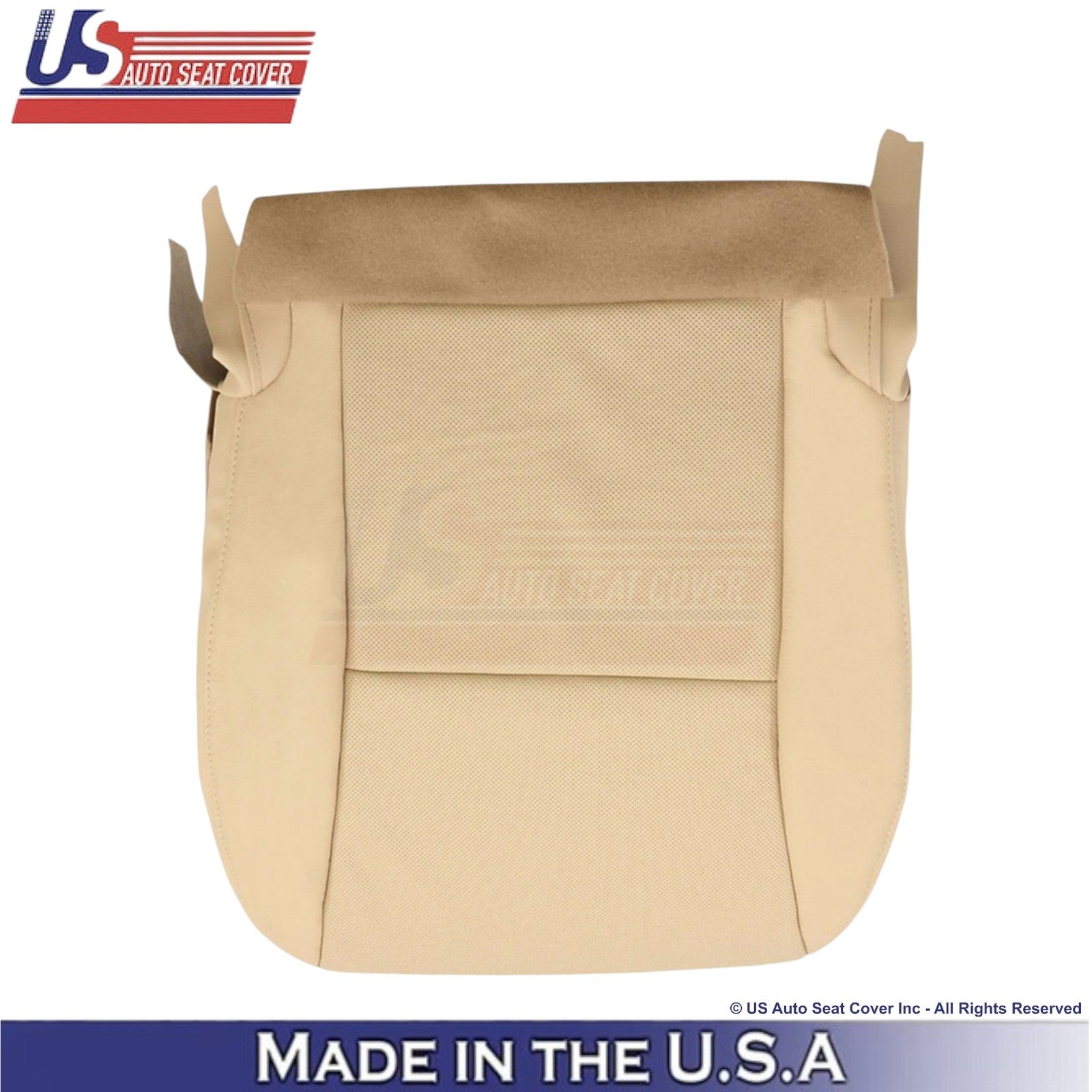 2010-2015 For Lexus RX350 RX450 Leather Perf. Driver Bottom Seat Cover Parchment