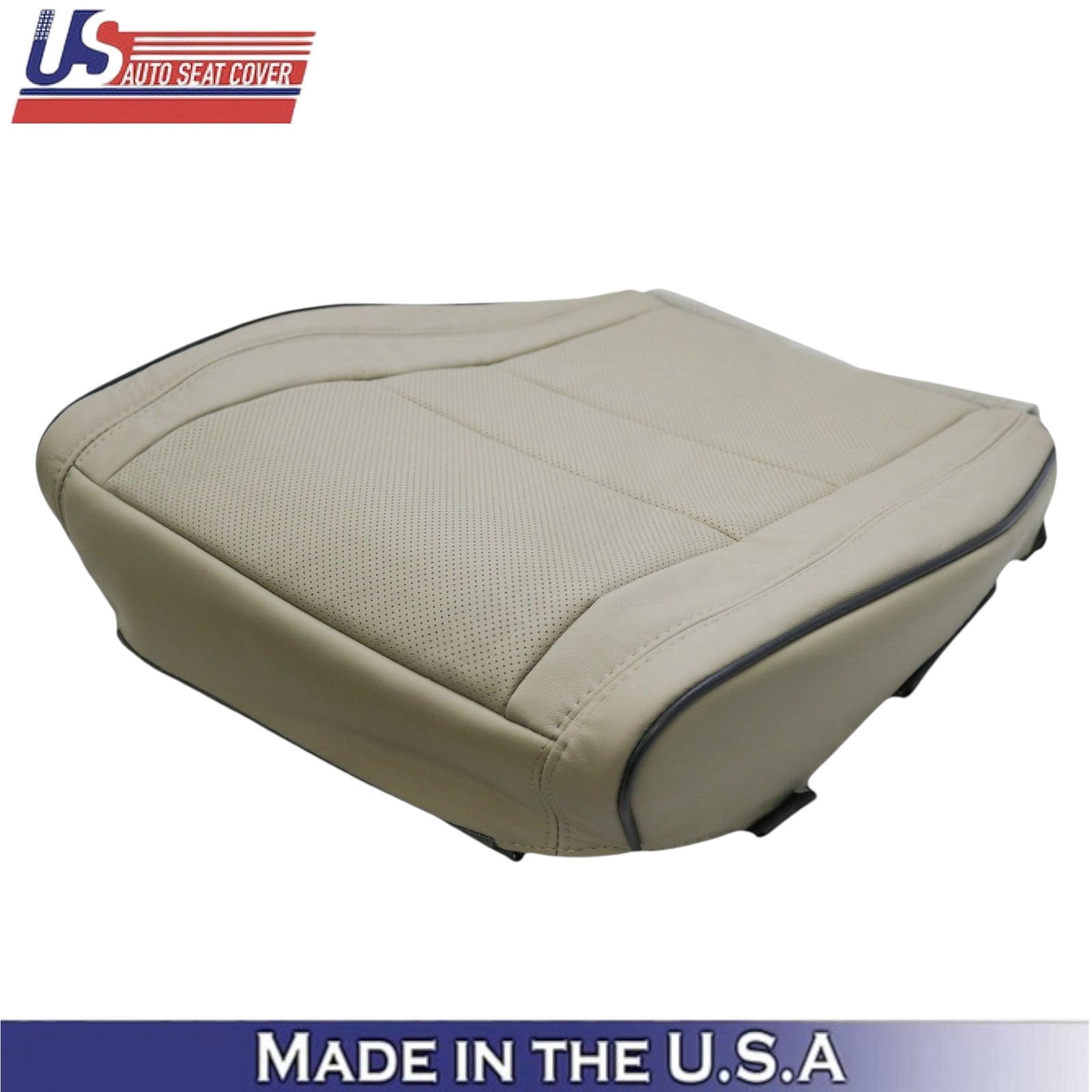 2011-2021 For Jeep Grand Cherokee Leatherette Front Bottom Seat Covers Tan