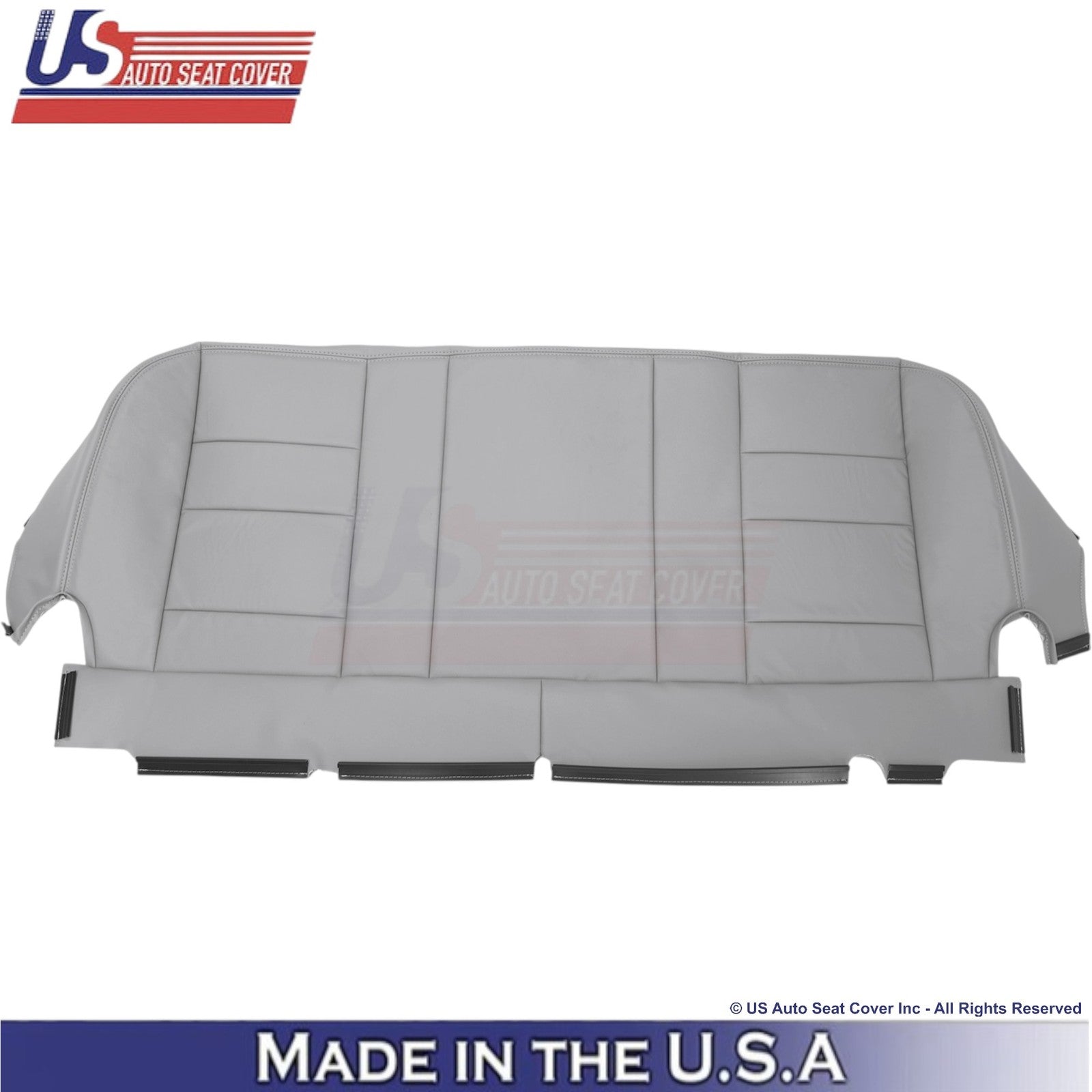 2003-2007 For Ford F250 F350 Lariat Genuine Leather Rear Bench Bottom Cover Gray