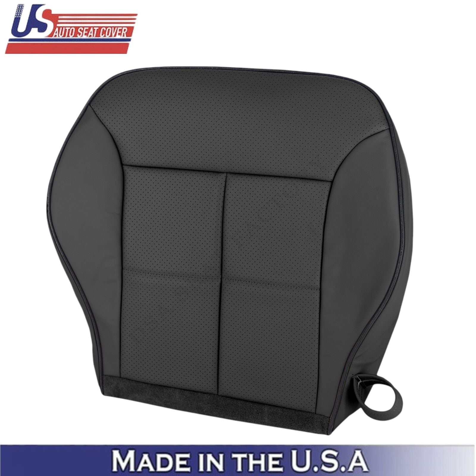2007-2010 For Lincoln MKX Genuine Leather Front Bottom Covers Charcoal Black