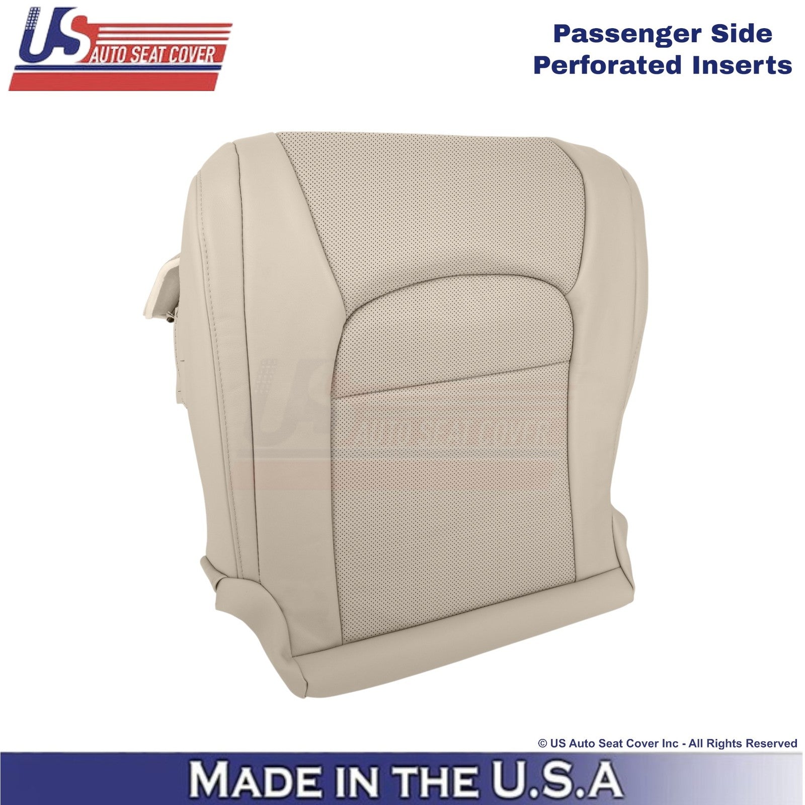 2008-2021 For Toyota Land Cruiser Leatherette Perf. Passenger Bottom Cover Sand