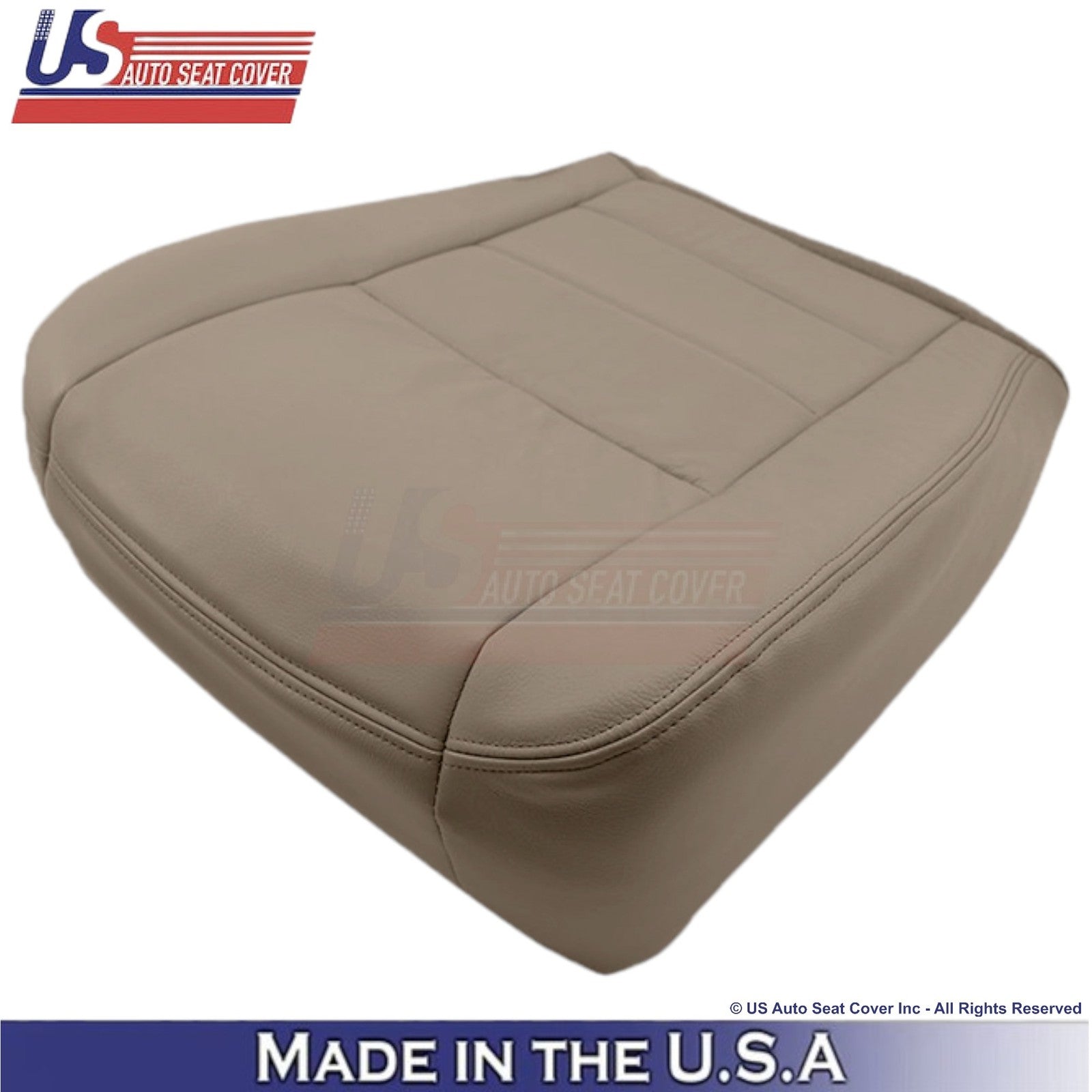 2003-2004 Fits Ford F250 F350 Lariat Leather Front OEM Replacement Covers Tan