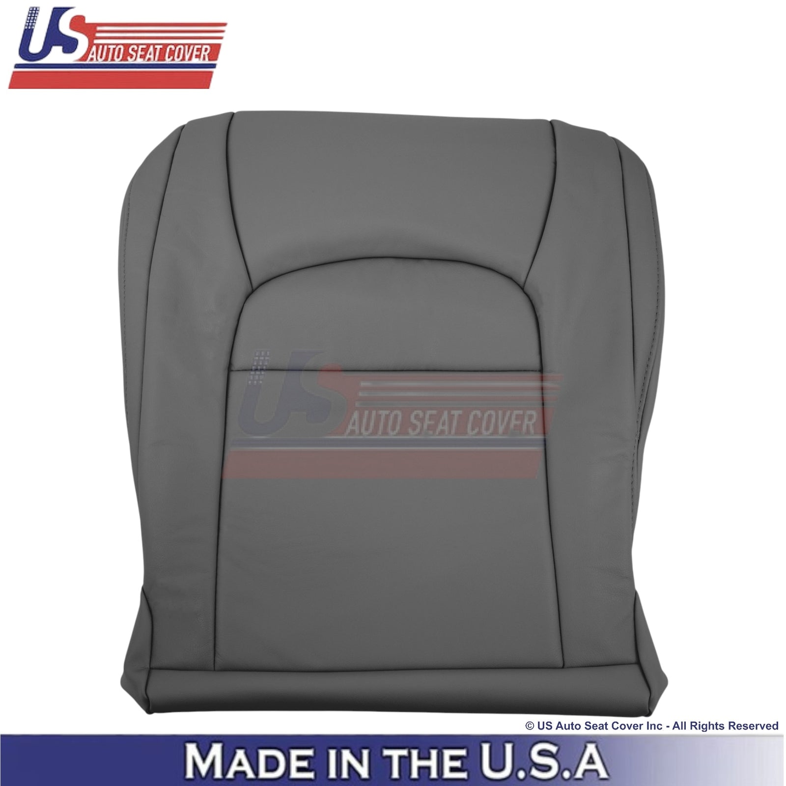 2008-2021 For Toyota Land Cruiser Leather Passenger Bottom Seat Cover Dark Gray