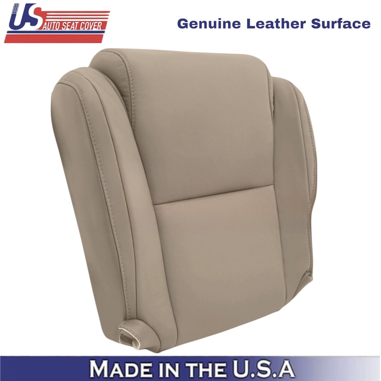 2007-2013 For Toyota Tundra Genuine Leather front Replacement Covers Sand Beige