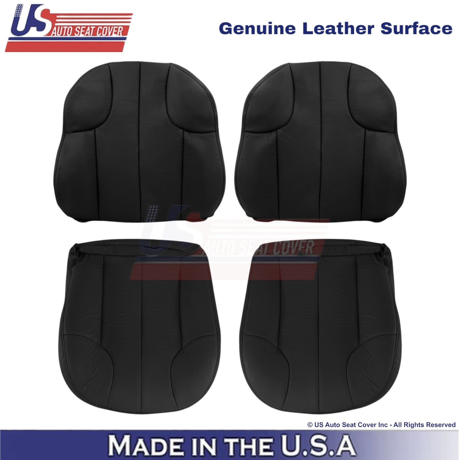 1999-2001 For Jeep Grand Cherokee Genuine Leather Front Replacement Covers Agate