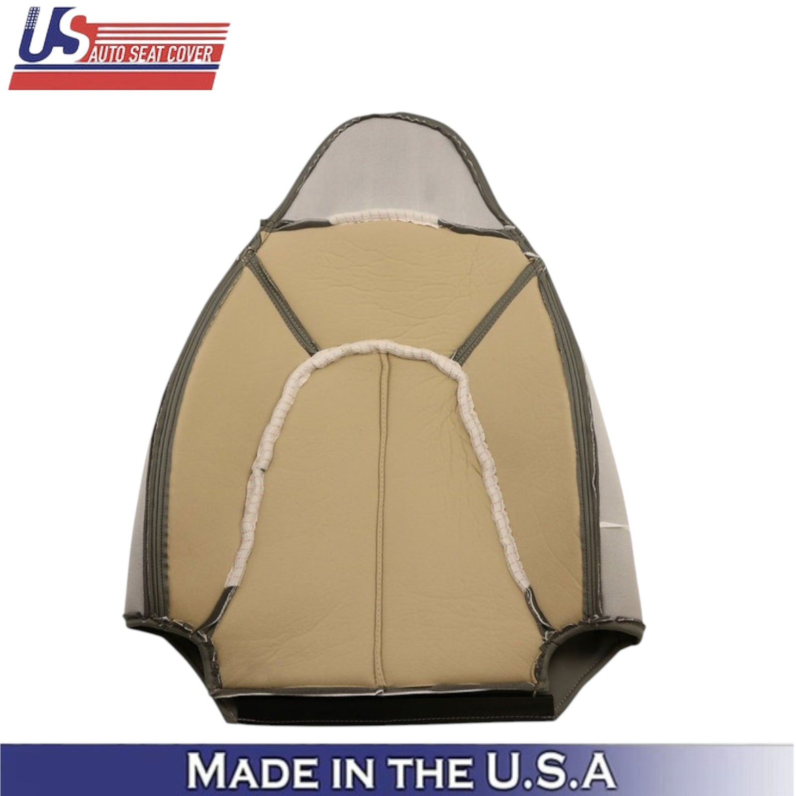 1997-2002 For Ford Expedition XLT Eddie Bauer Leather Front Seat Covers Gray