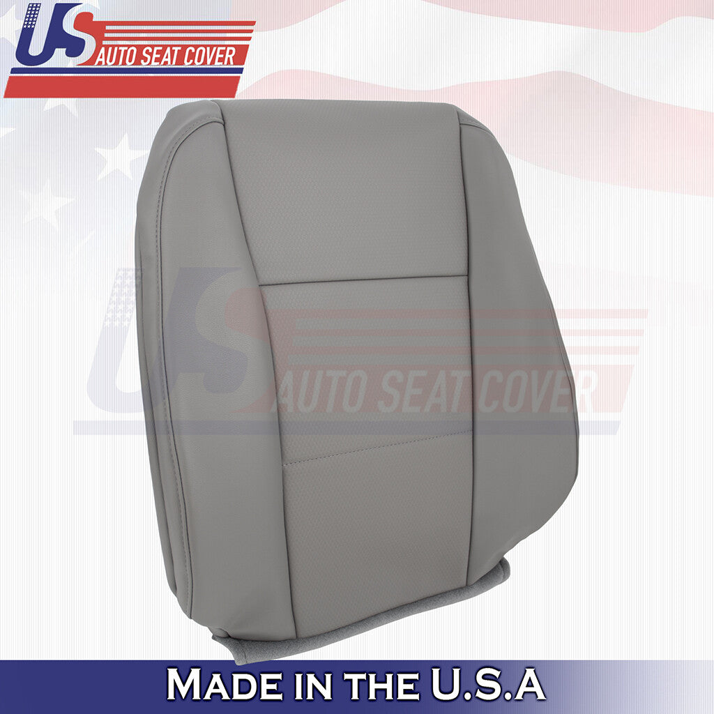 2017-2021 For Ford F250 WT Leatherette Front Top Replacement Seat Covers Gray