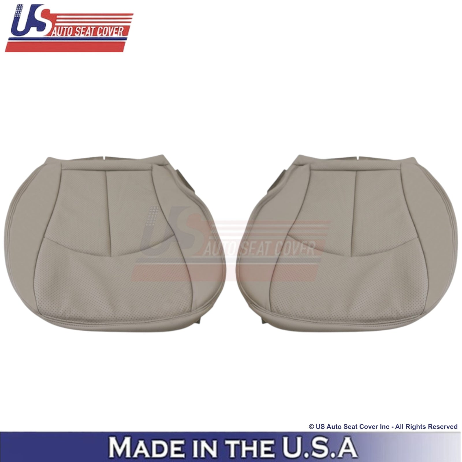 2002-2009 For Mercedes-Benz E-Class Leather Front Replacement Seat Covers Gray