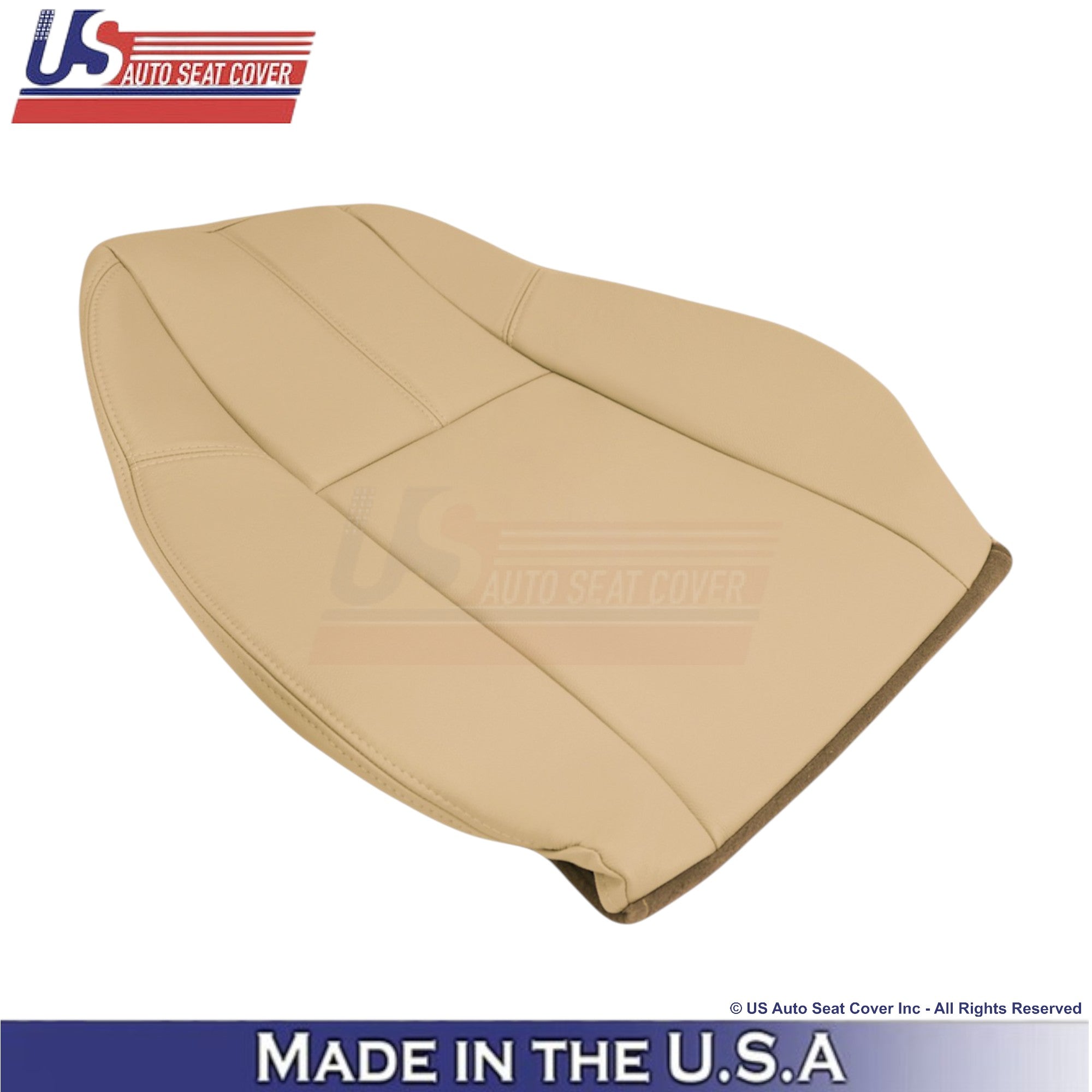 2007-2014 Fits Chevy Silverado Genuine Leather Passenger Top Cover Lt. Cashmere