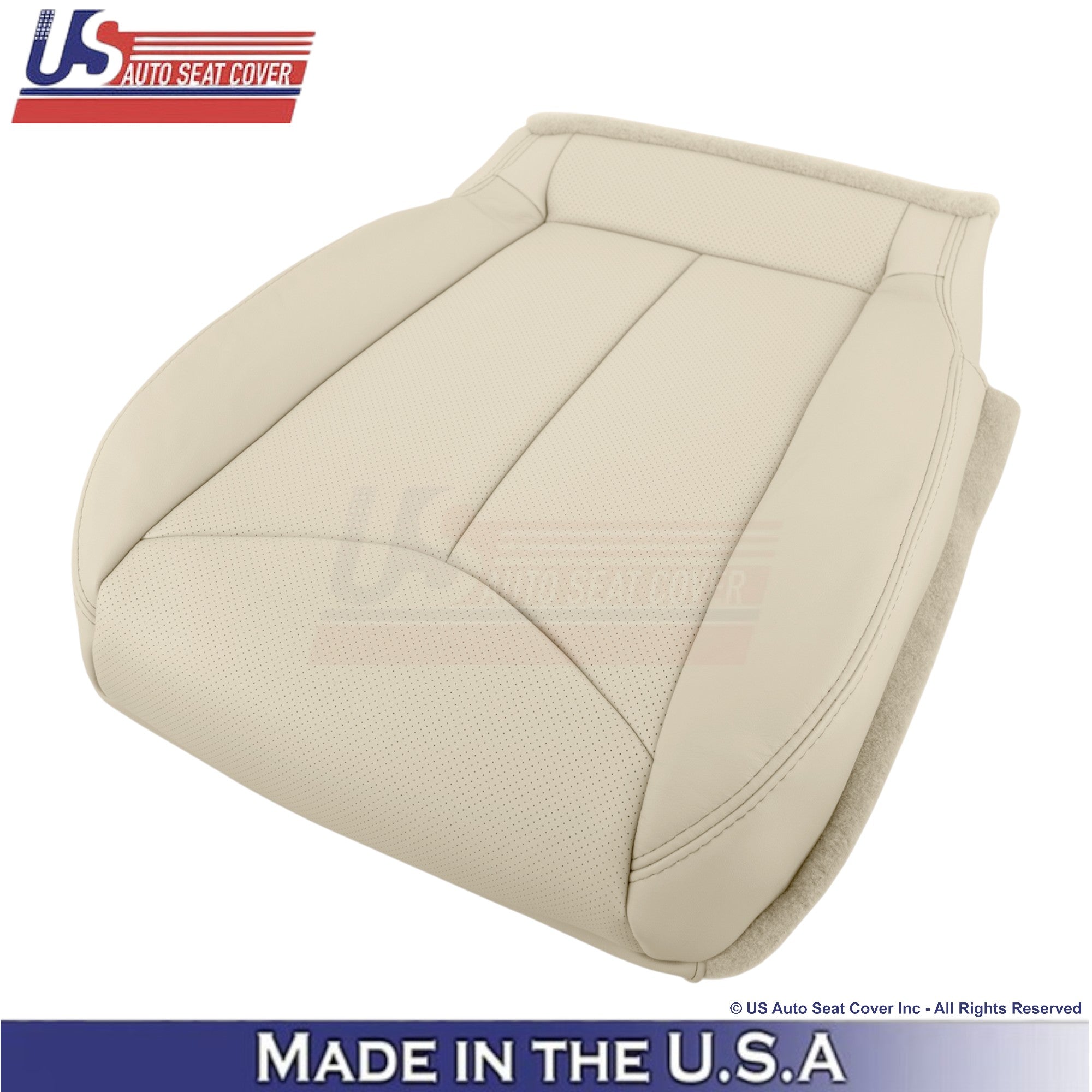 2008-2013 For Infiniti G37 Leather Perforated Front Replacement Seat Covers Wheat