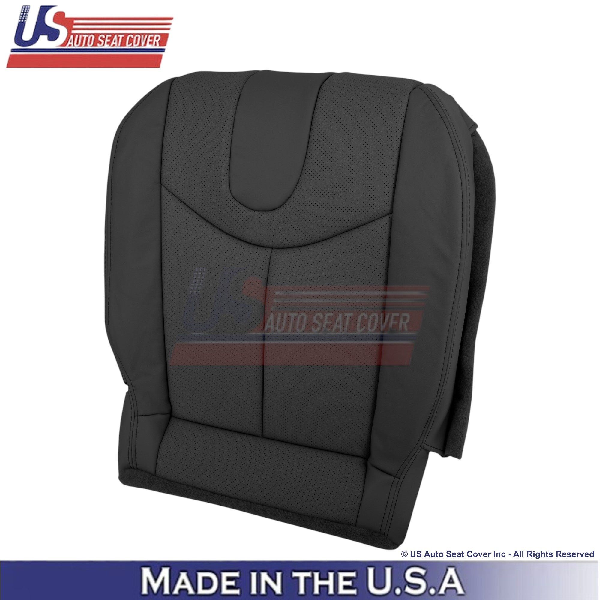 2008-2013 For Infiniti G37 Leather Perforated Driver Bottom Seat Cover Graphite