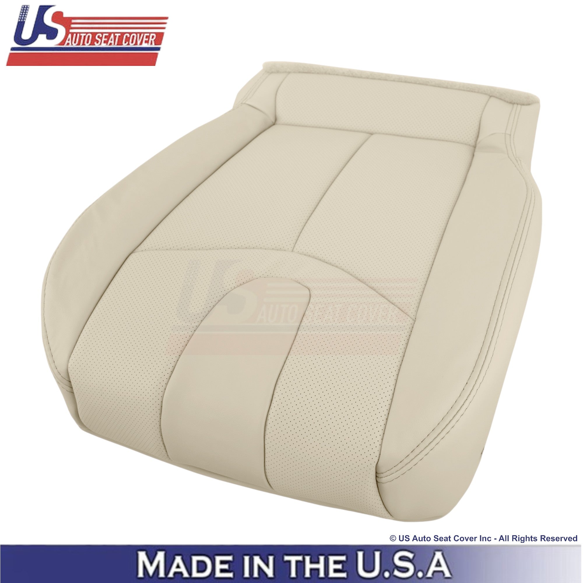 2008-2013 For Infiniti G37 Leather Perforated Front Replacement Seat Covers Wheat