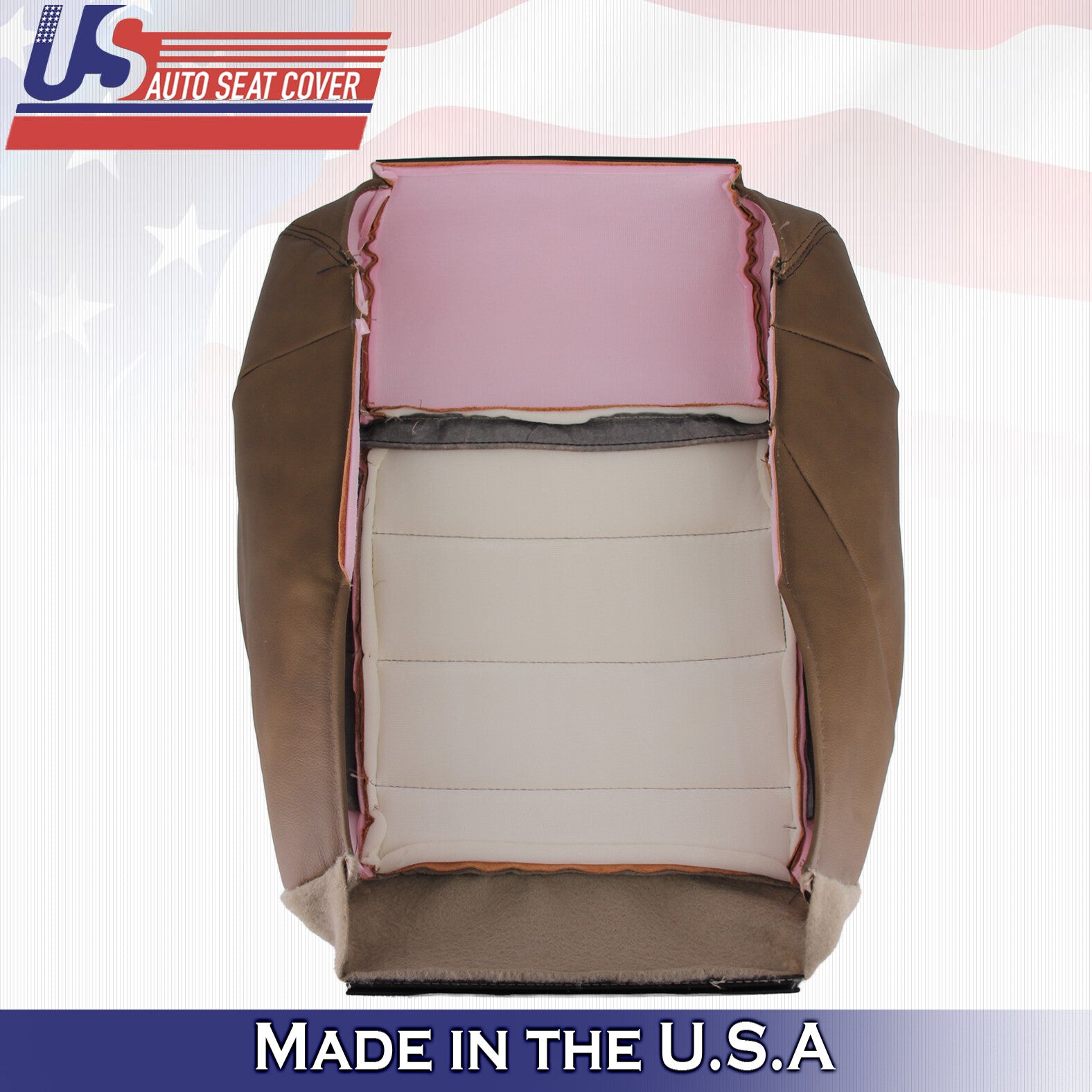 Driver-Passenger Bottom Leather Cover Tan 2007-2010 Fits Jeep Wrangler Rubicon