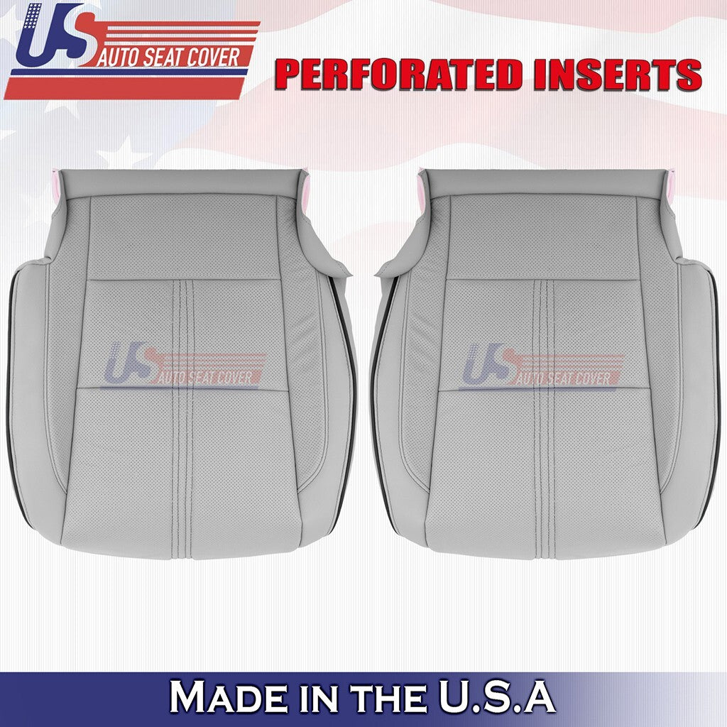 2017 to 2020 Fits Acura MDX Driver& Passenger Bottoms w/ Perf Leather Cover Gray