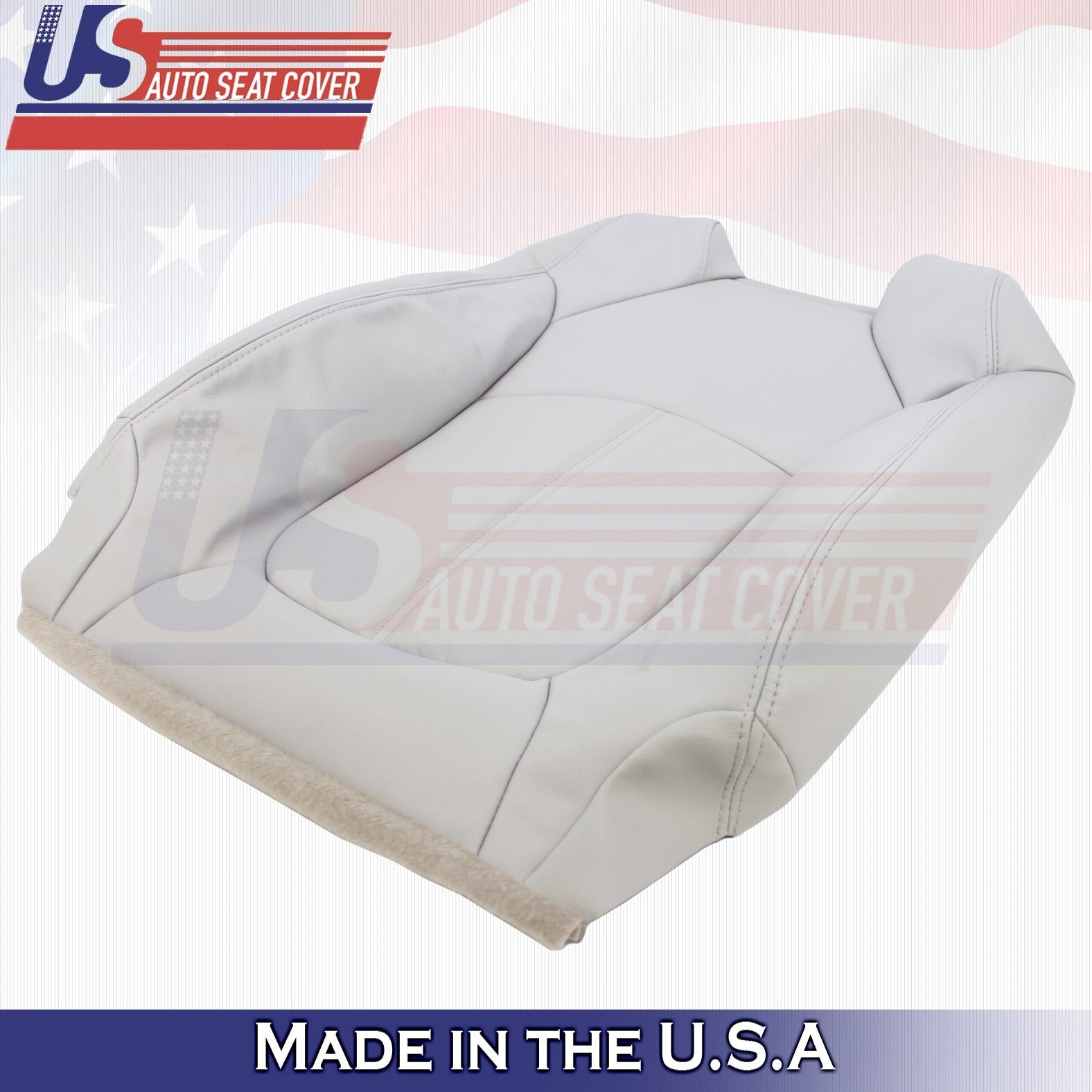 Fits Buick Enclave 2008 to 2012 Driver & Passenger Tops Leather Cover Gray