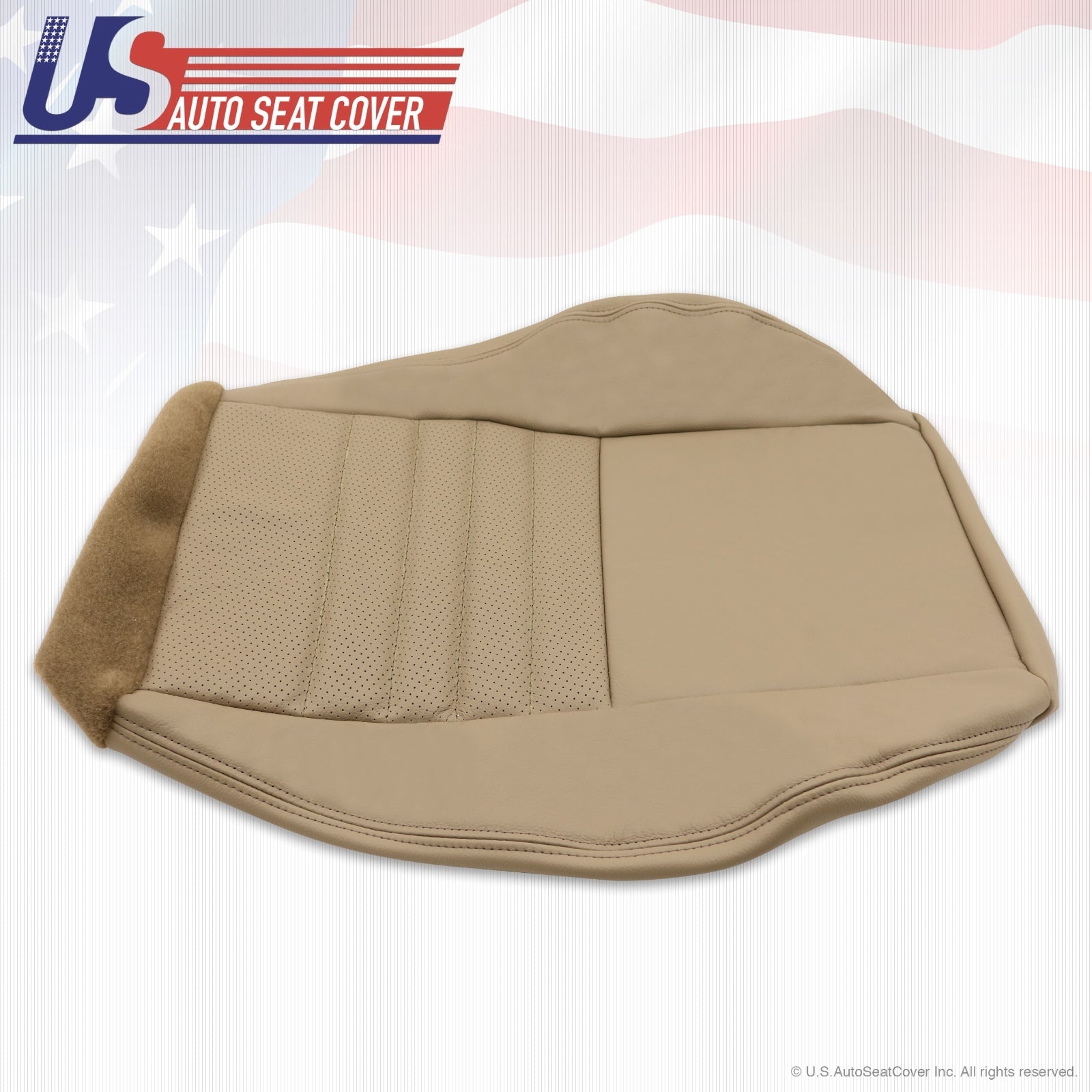 1999 2000 2001 2002 2003 04 Ford Mustang GT Driver Bottom Leather Seat Cover TAN