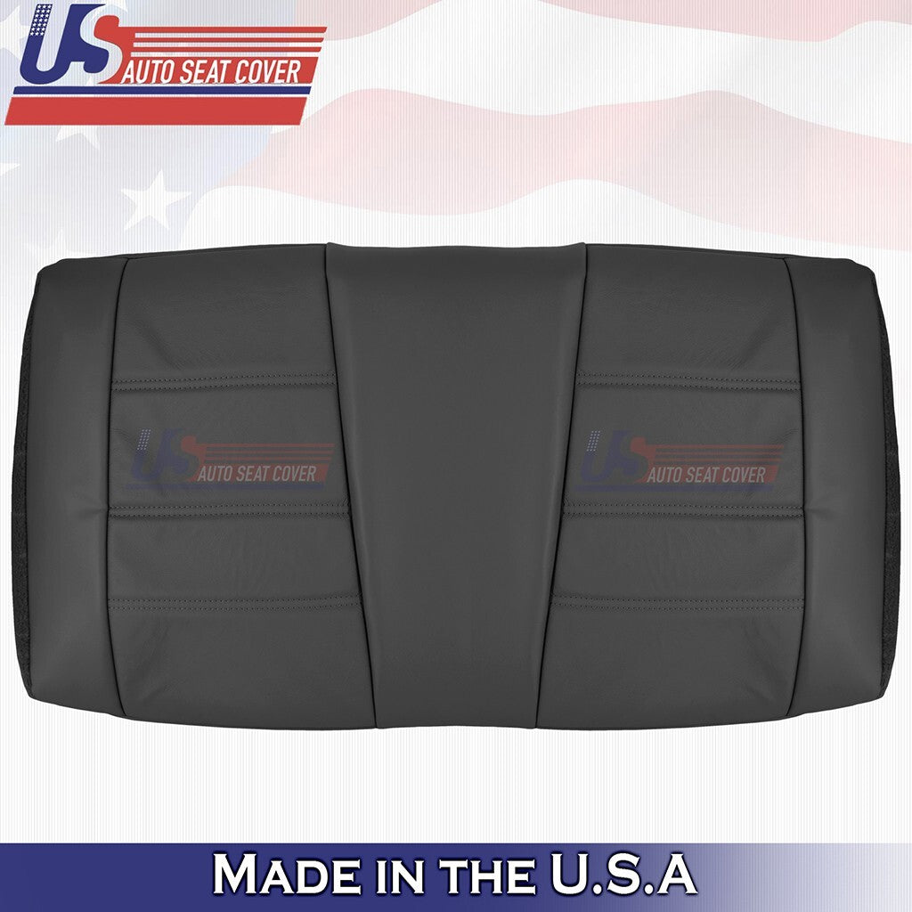 1999 2000 2001 Fits Ford Mustang V6 Rear Bench Bottom & Top Leather Cover Black