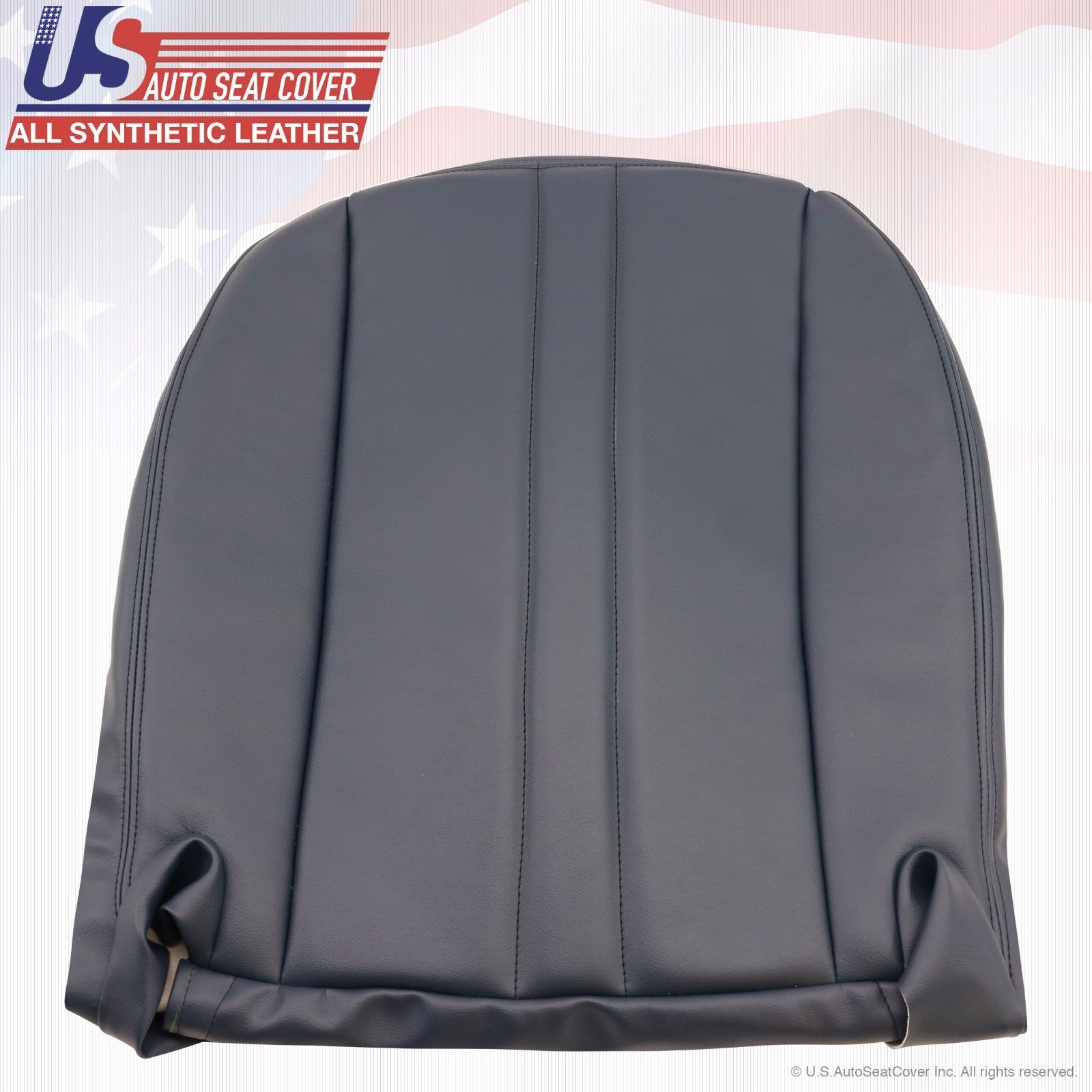 2003-2016 Chevy Express Van Driver Bottom Vinyl Seat Cover Color Blue