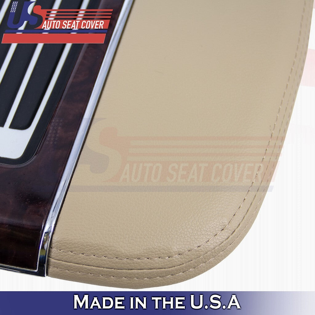 2012 2013 2014 For Cadillac Escalade ESV Center Console Lid Vinyl Cover Tan