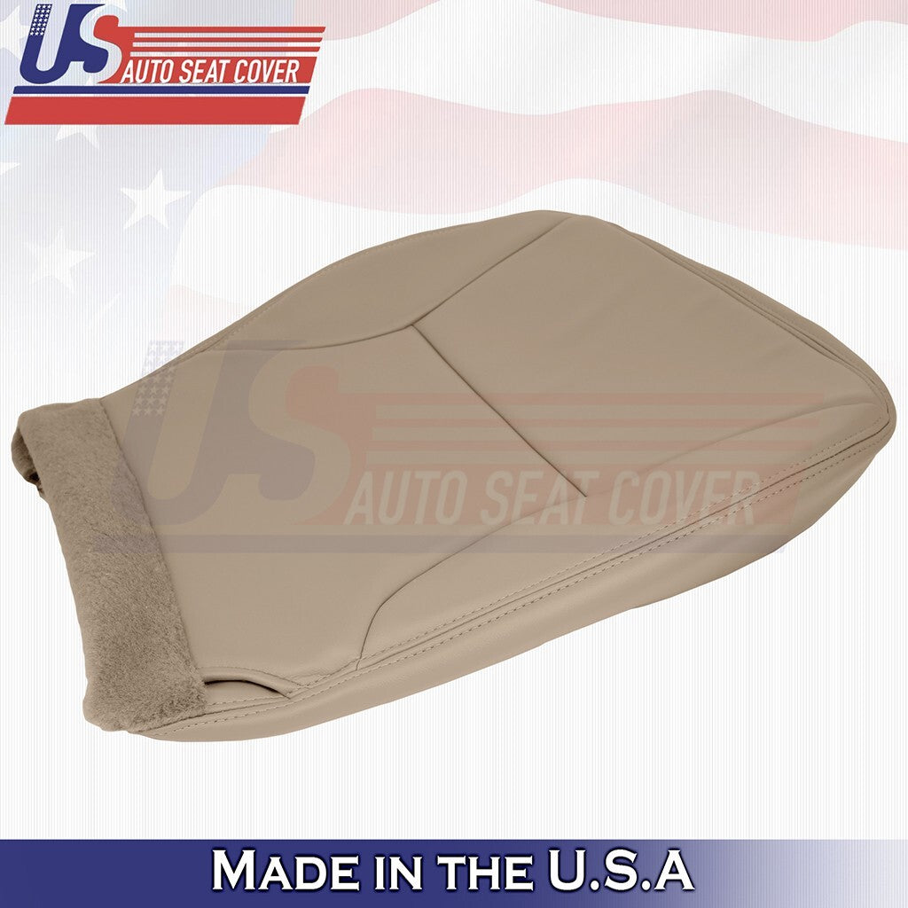 Passenger Bottom &Top Leather Seat Cover Tan Fits 1997 1998 Ford F150 Lariat