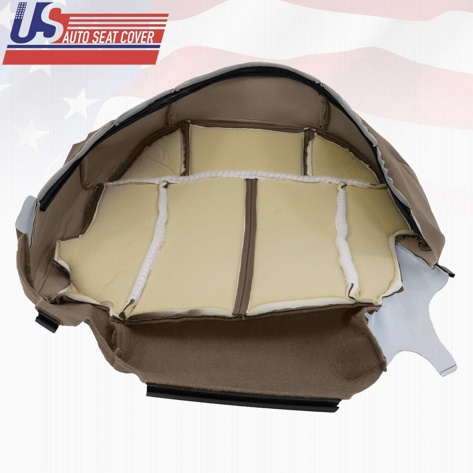 2001 2002 Chevy Silverado 3500 Driver & Passenger Bottom Vinyl Seat Covers Tan