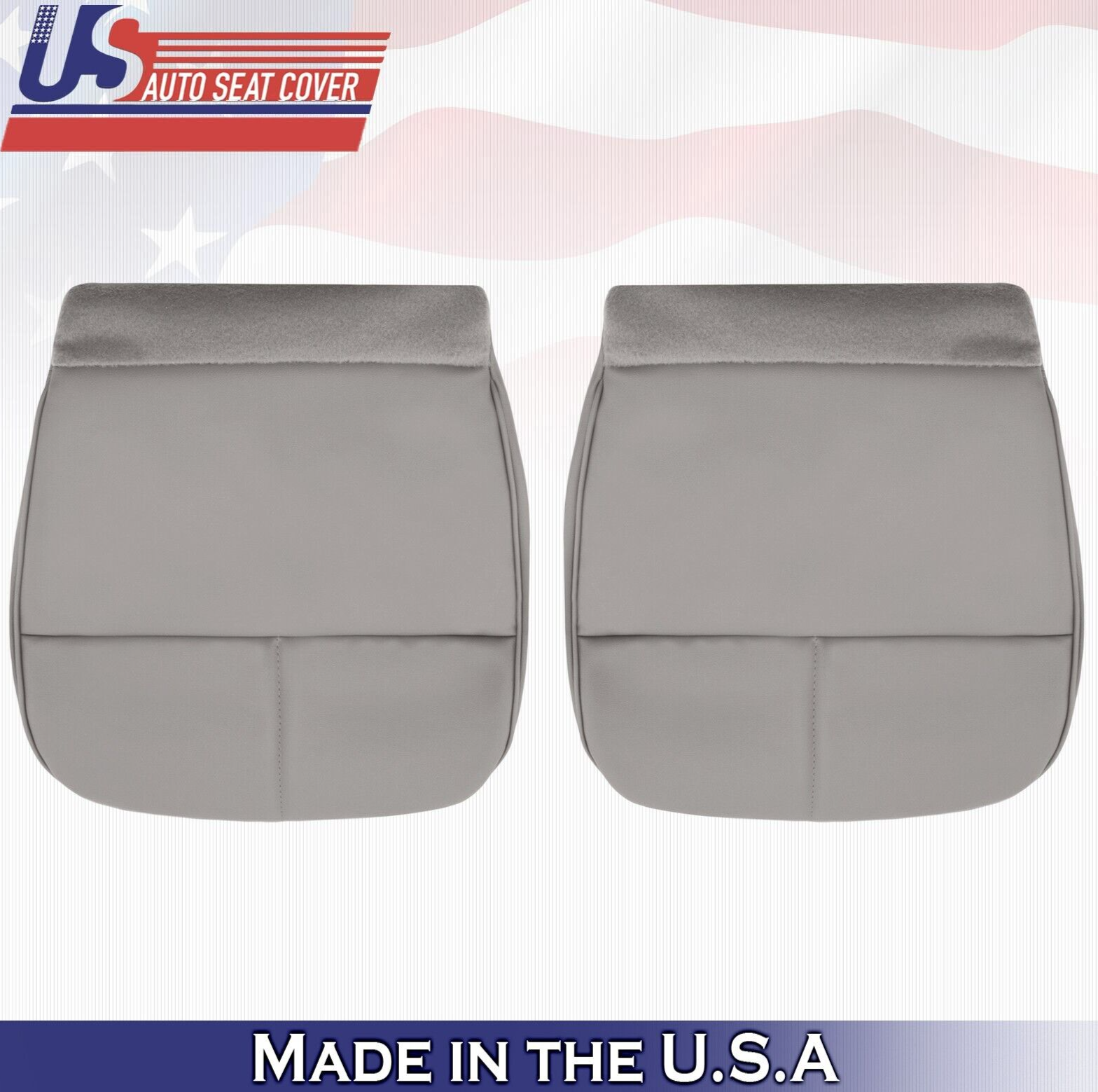 1992 to 1999 For Ford E350 Econoline Driver & Passenger Bottom Vinyl Covers Gray