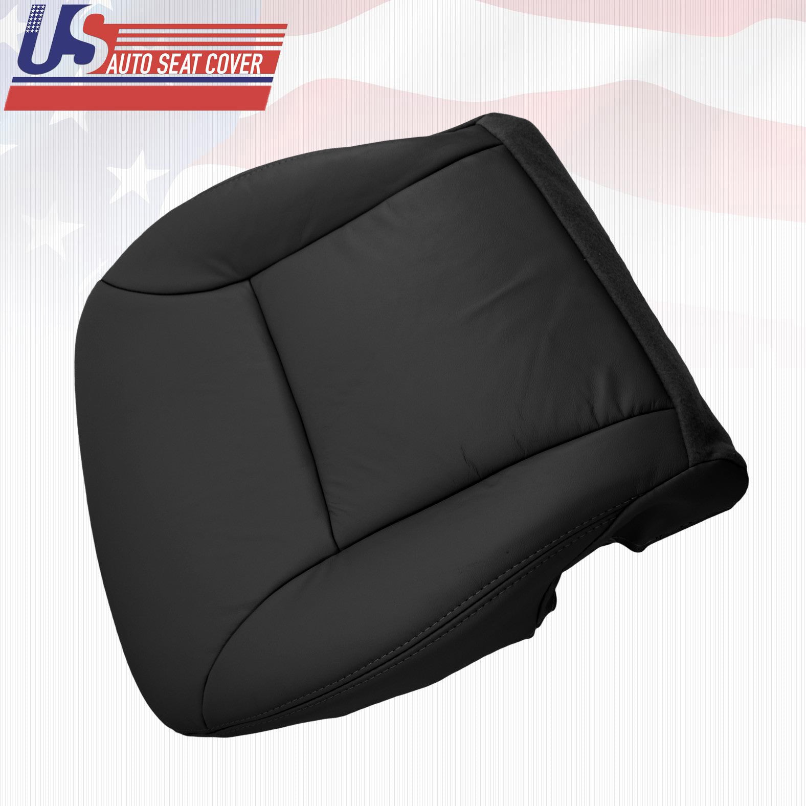 Fit 02 - 06 Lexus ES300 ES330 Driver Bottom Replacement Leather Seat Cover Black