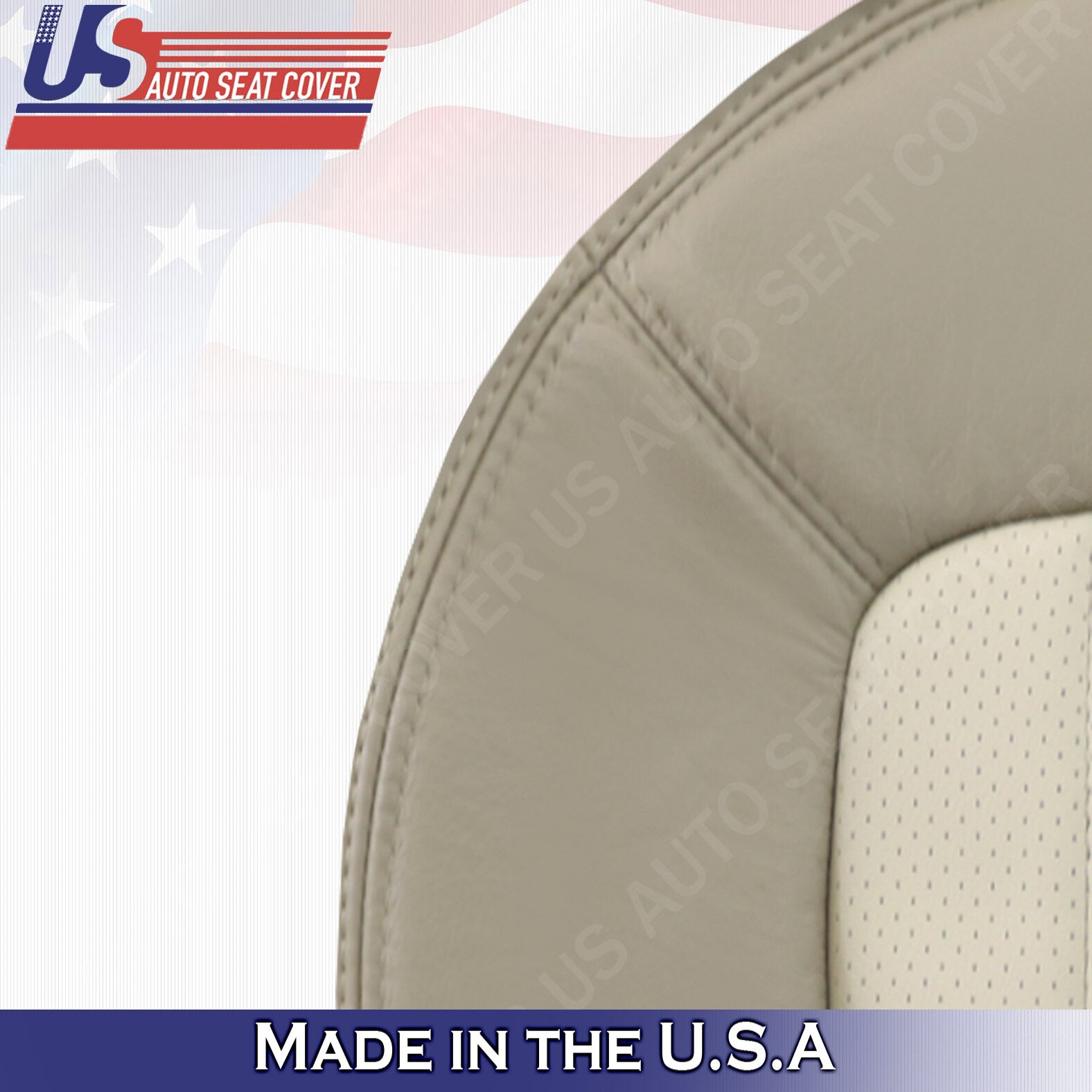 2002 2003 2004 2005 Mercury Mountaineer Driver Bottom Perf. Leather Cover Tan