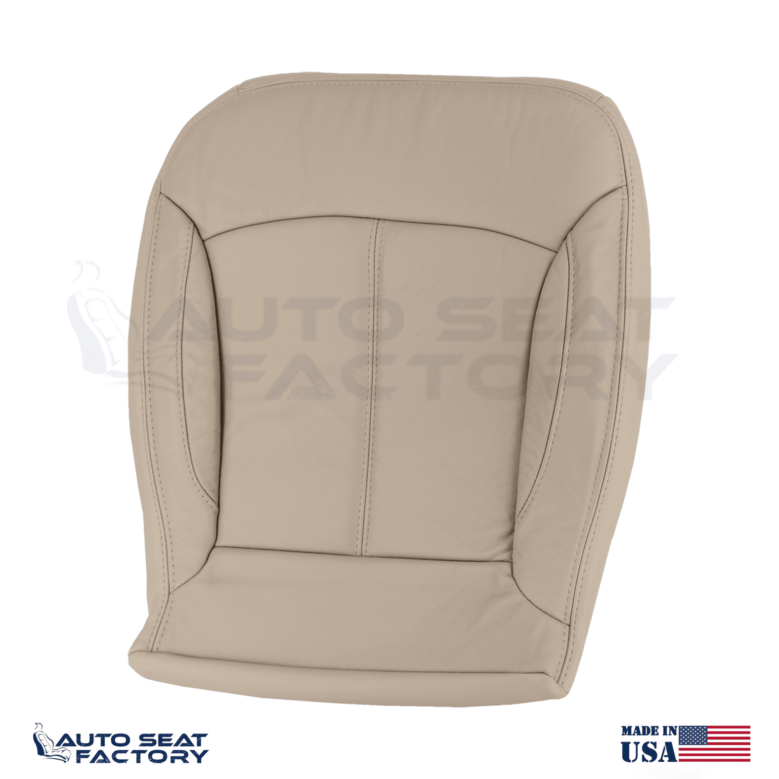 For 2010 - 2013 Buick LaCrosse Left & Right Bottom SOLID Tan Leather Seat Covers