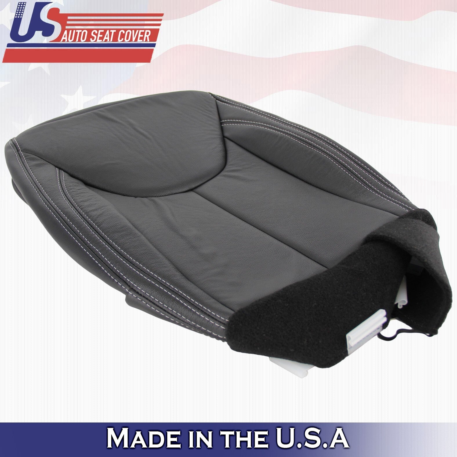 2011-2017 For JeepRubiconDriver&Passenger Bottoms&Tops Leather Cover Black