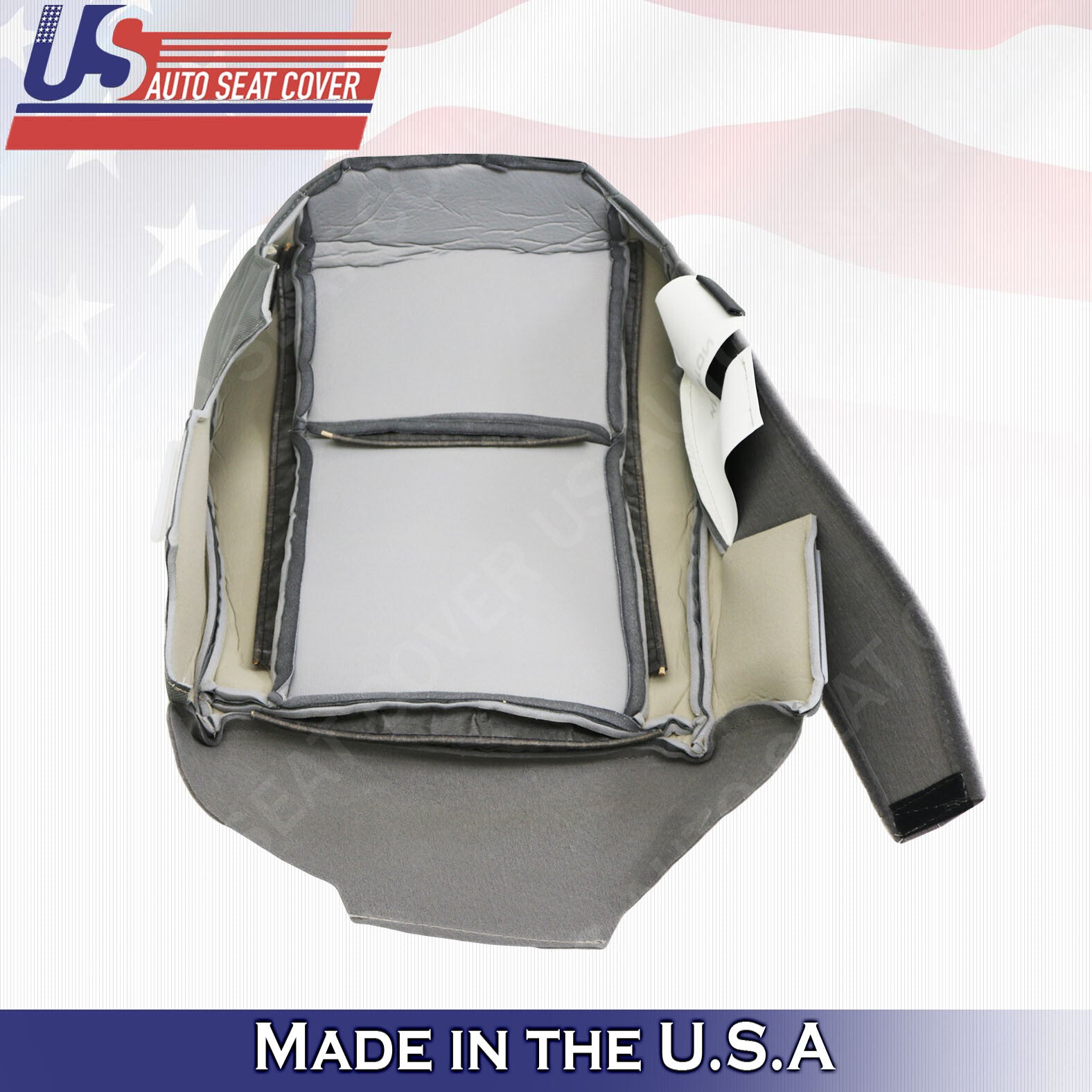 2009 to 2019 Fits Ford E150 E250 Van Passenger Bottom Cloth Cover Flint Gray