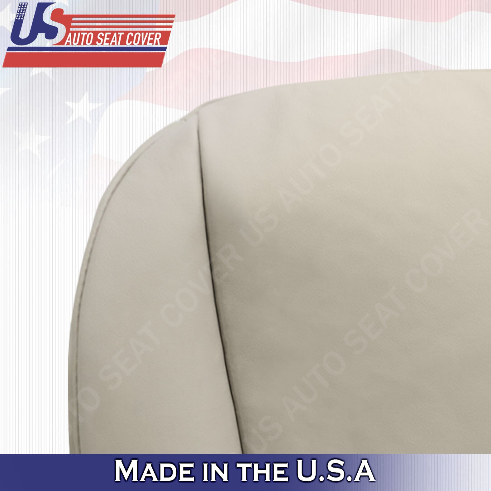 2007 to 2011 For Toyota Camry Driver Passenger Bottom Leather Seat Covers in Tan
