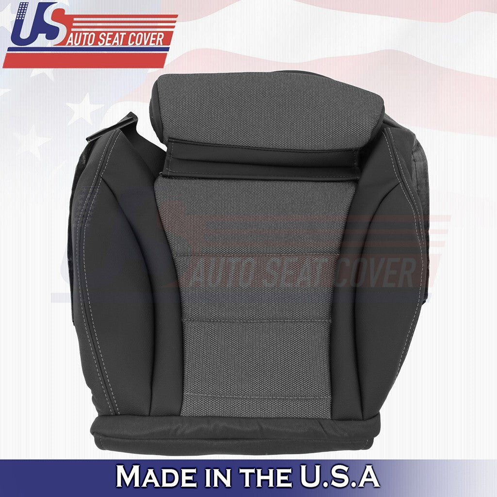 2016-2020 FOR Mercedes Benz GLC Driver Bottom Leather/Cloth Seat Cover Black
