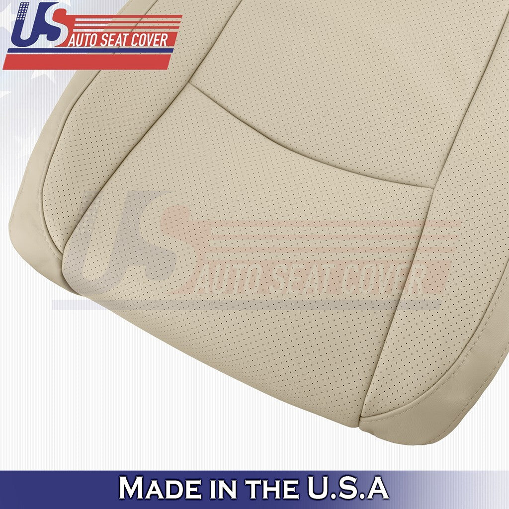 2003 to 2009 For Lexus RX350 Passenger Top & Bottom Synth Leather Perf Cover Tan