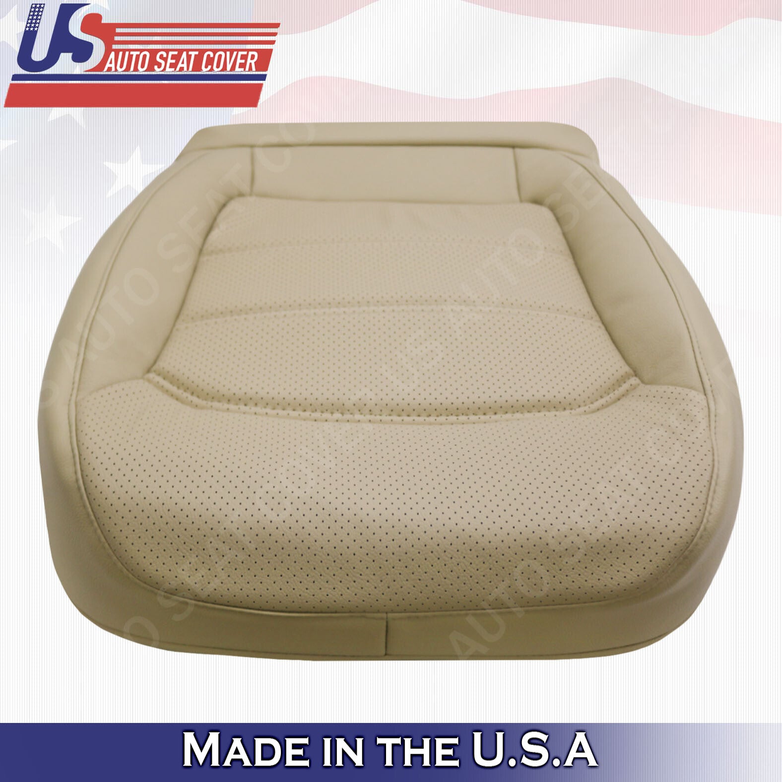2012 -2020 Fits For Volkswagen Passat Front Driver Bottom Leather Seat Cover Tan