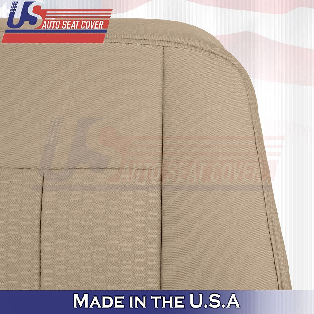 2007 to 2014 Fits Ford Expedition Front Set Tops & Bottoms Cloth Cover Camel Tan