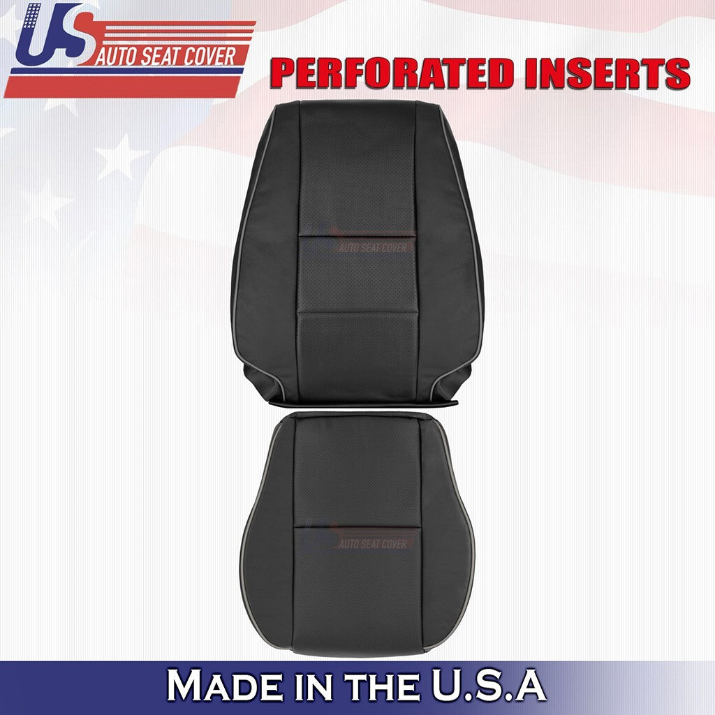 2001 to 2005 Fits Lexus IS300 Driver Bottom & Top Leather Seat Cover Black