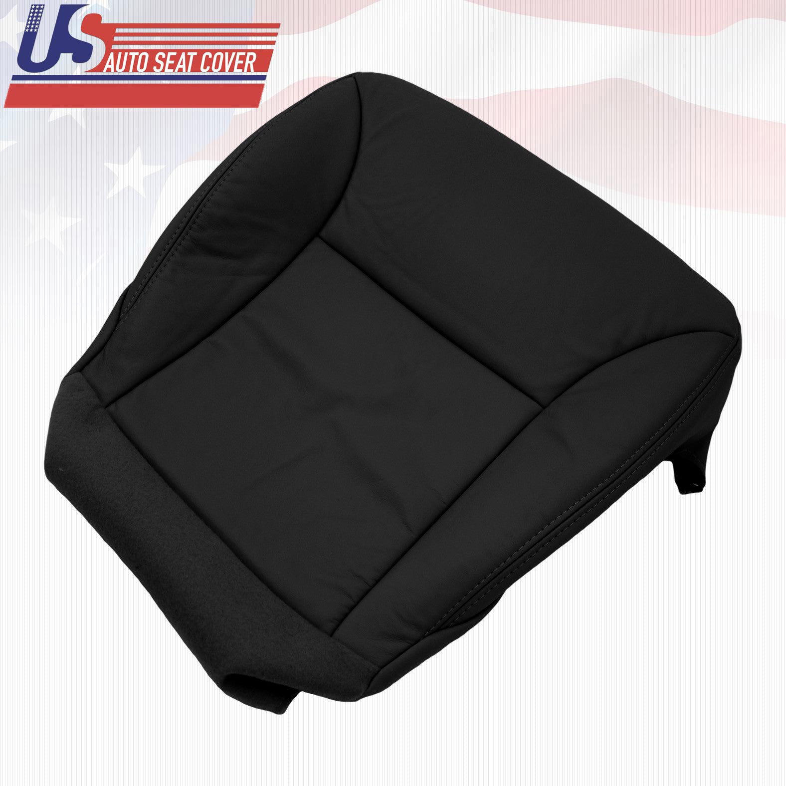 Fit 02 - 06 Lexus ES300 ES330 Driver Bottom Replacement Leather Seat Cover Black