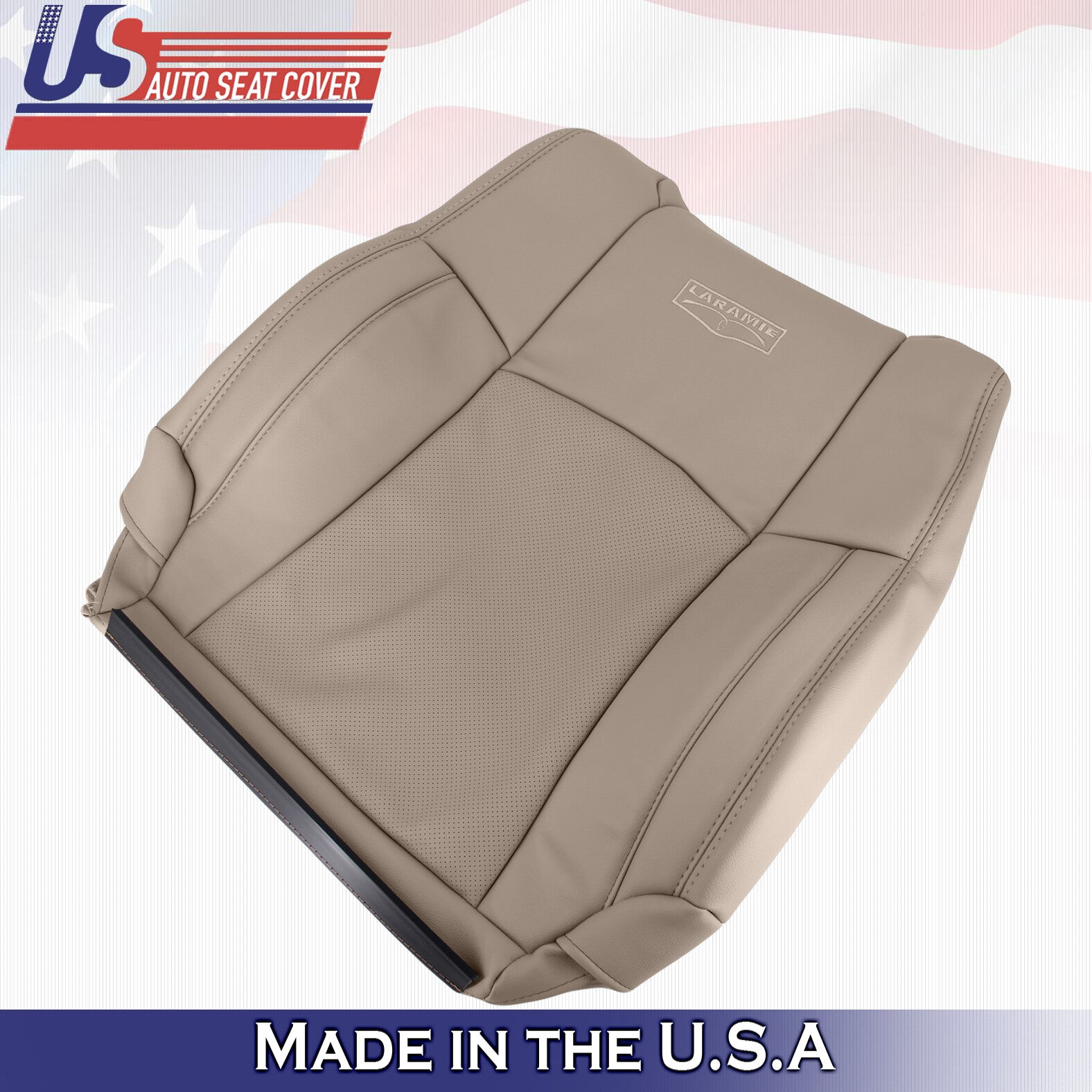 2009 2010 2011 2012 For Dodge Ram Laramie Passenger Side Top Leather Cover Tan