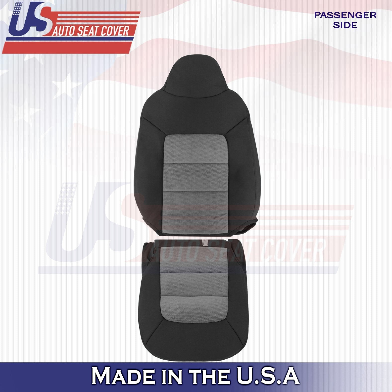 2003 to 2006 Fits Ford Expedition Passenger Bottom &Top Cloth Seat Covers Gray