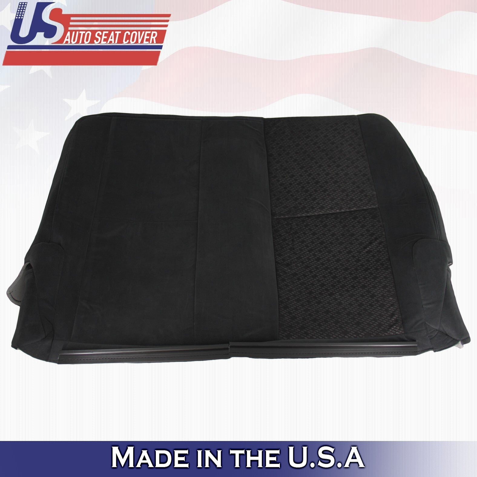 2007 2008 2009 For GMC Sierra 1500 2500 3500 Rear Top & Bottom Cloth Covers BLK