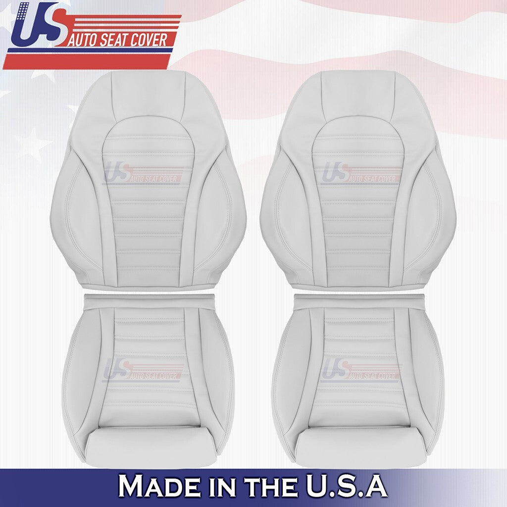 2015 to 2021 Mercedes Benz C43 Driver & Passenger Bottoms-Tops Vinyl Cover Gray