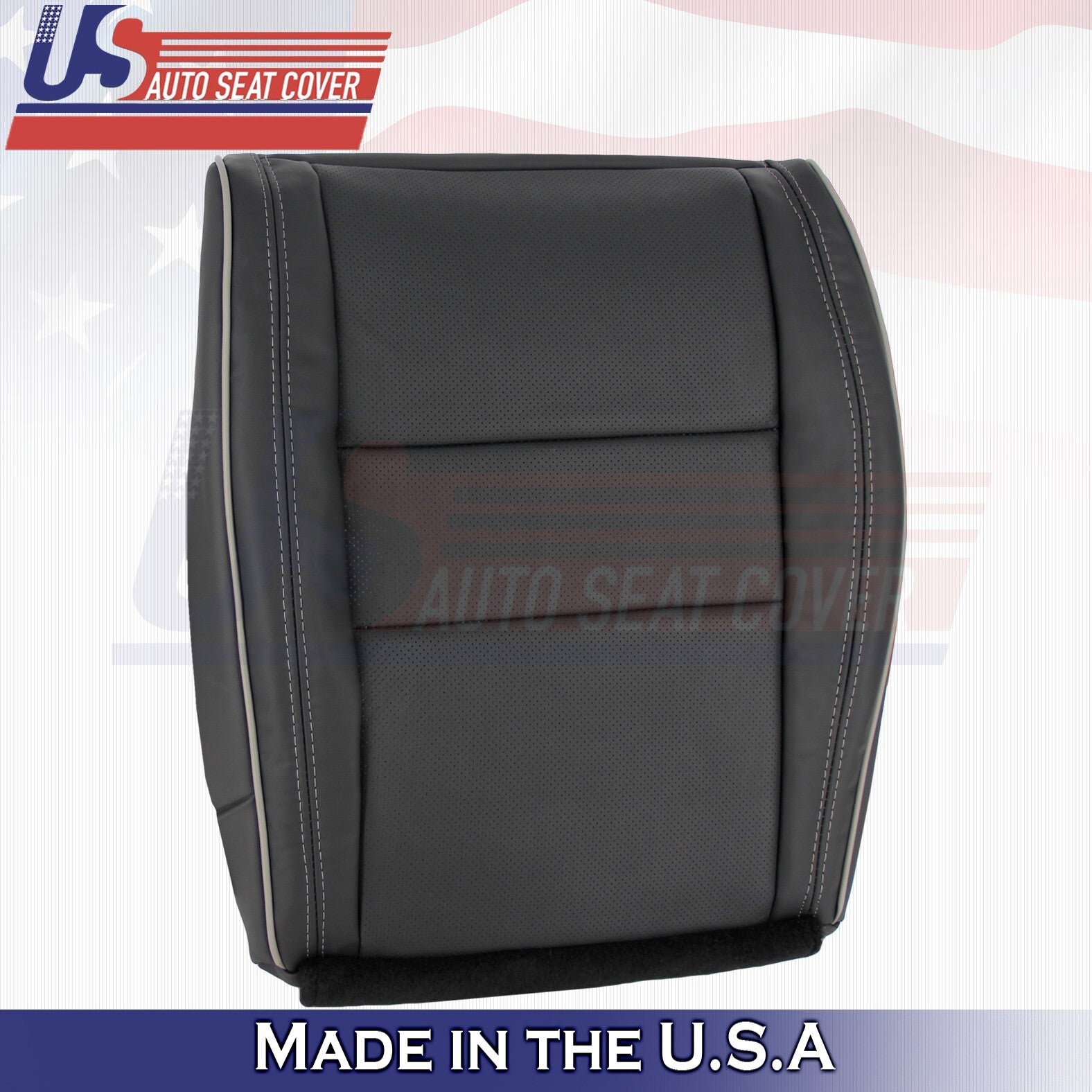 2011-2014 For Jeep Grand Cherokee Overland PASSENGER Bottom Leather Cover Black