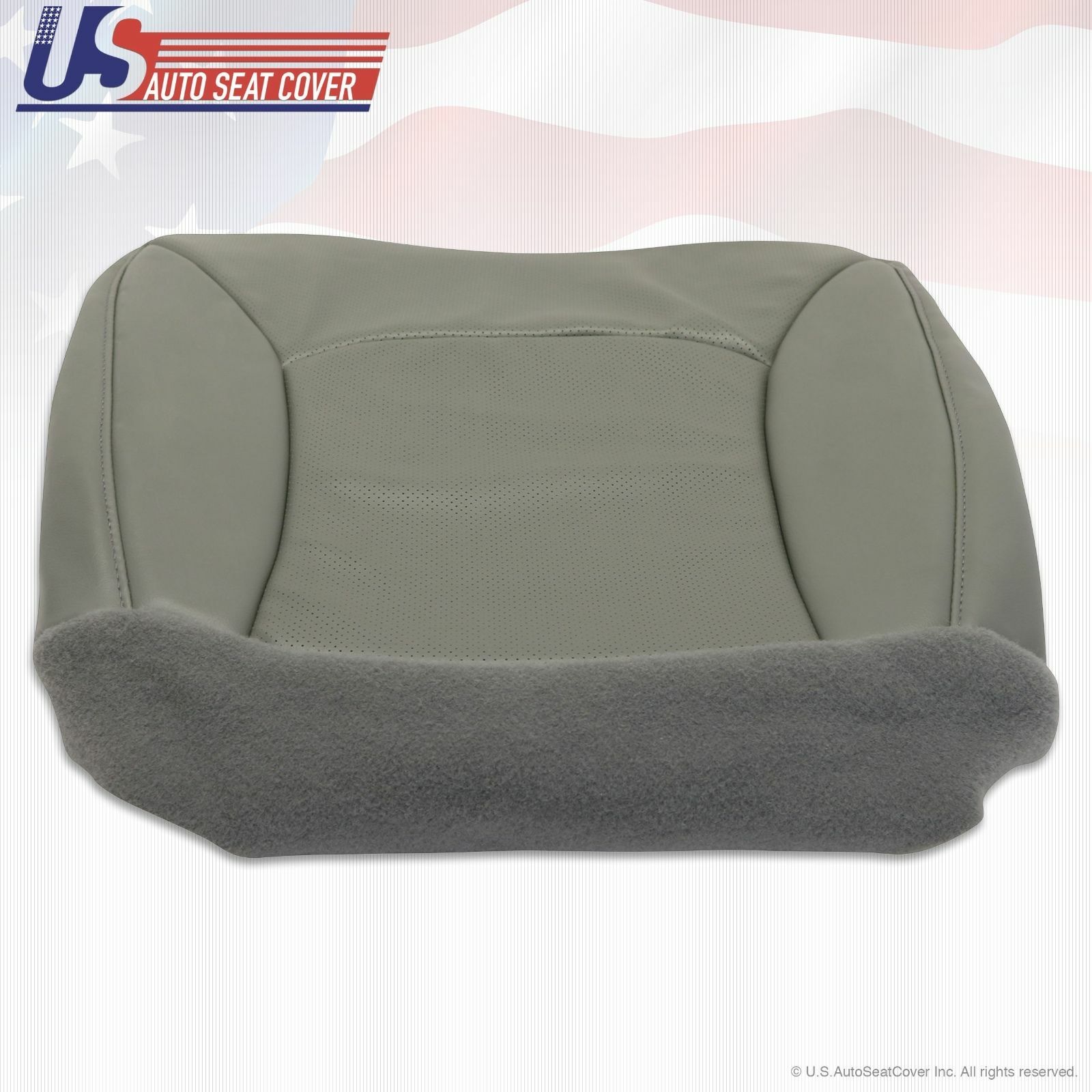 2004 2005 2006 2007 2008 Ford E150 Van Driver Bottom Perforated Vinyl Seat GRAY