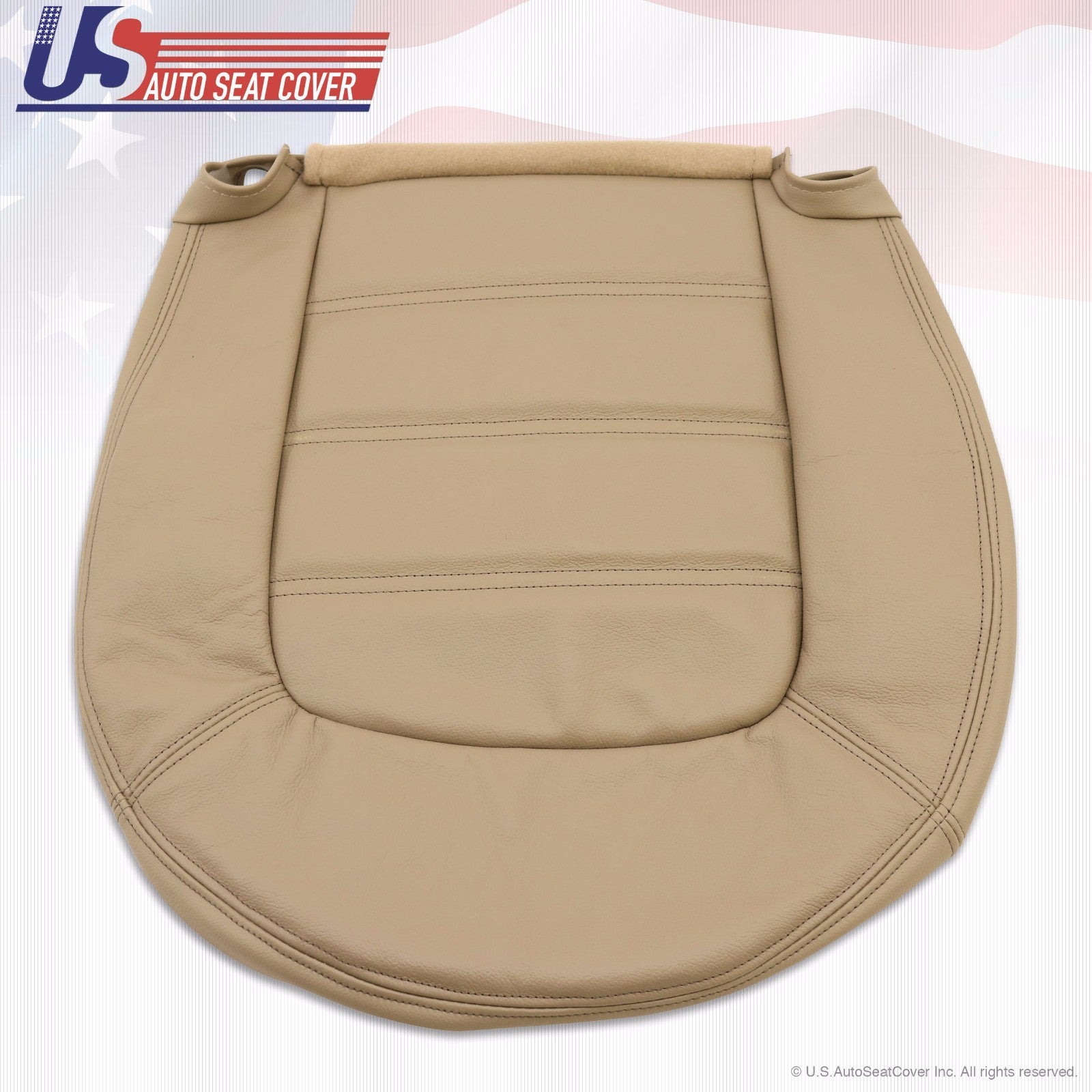 2002-2005 Ford Explorer XLT  Driver & Passenger Bottom Leather Seat Cover Tan