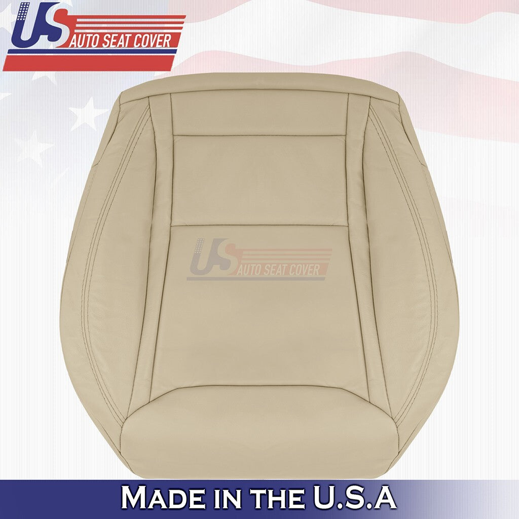 2012-2015 For Tesla Model S Driver & Passenger Bottom Vinyl Seat Cover Tan