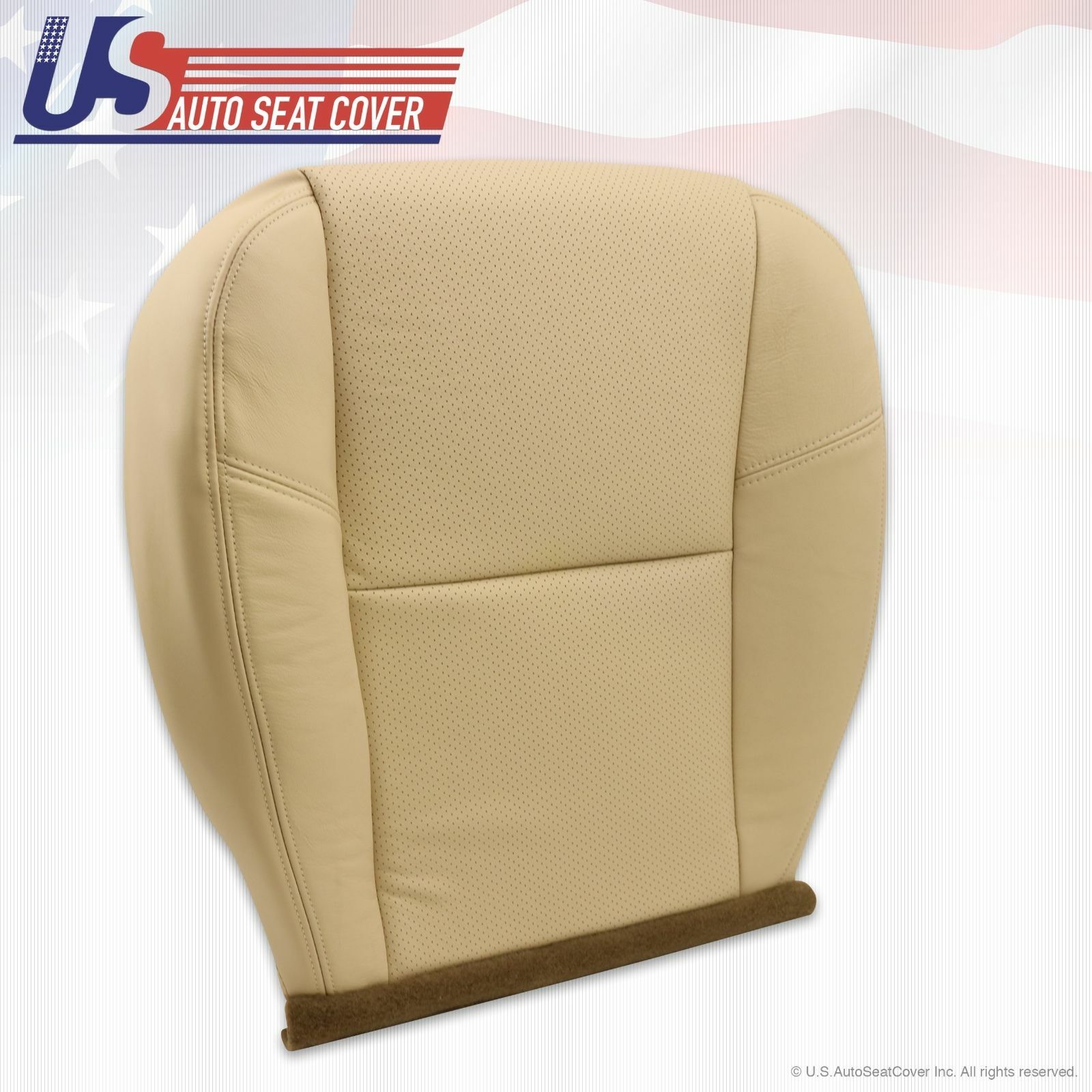 2010 - 2014 CHEVY TAHOE DRIVER & PASSENGER BOTTOM SEAT COVERS IN TAN PERFORATED
