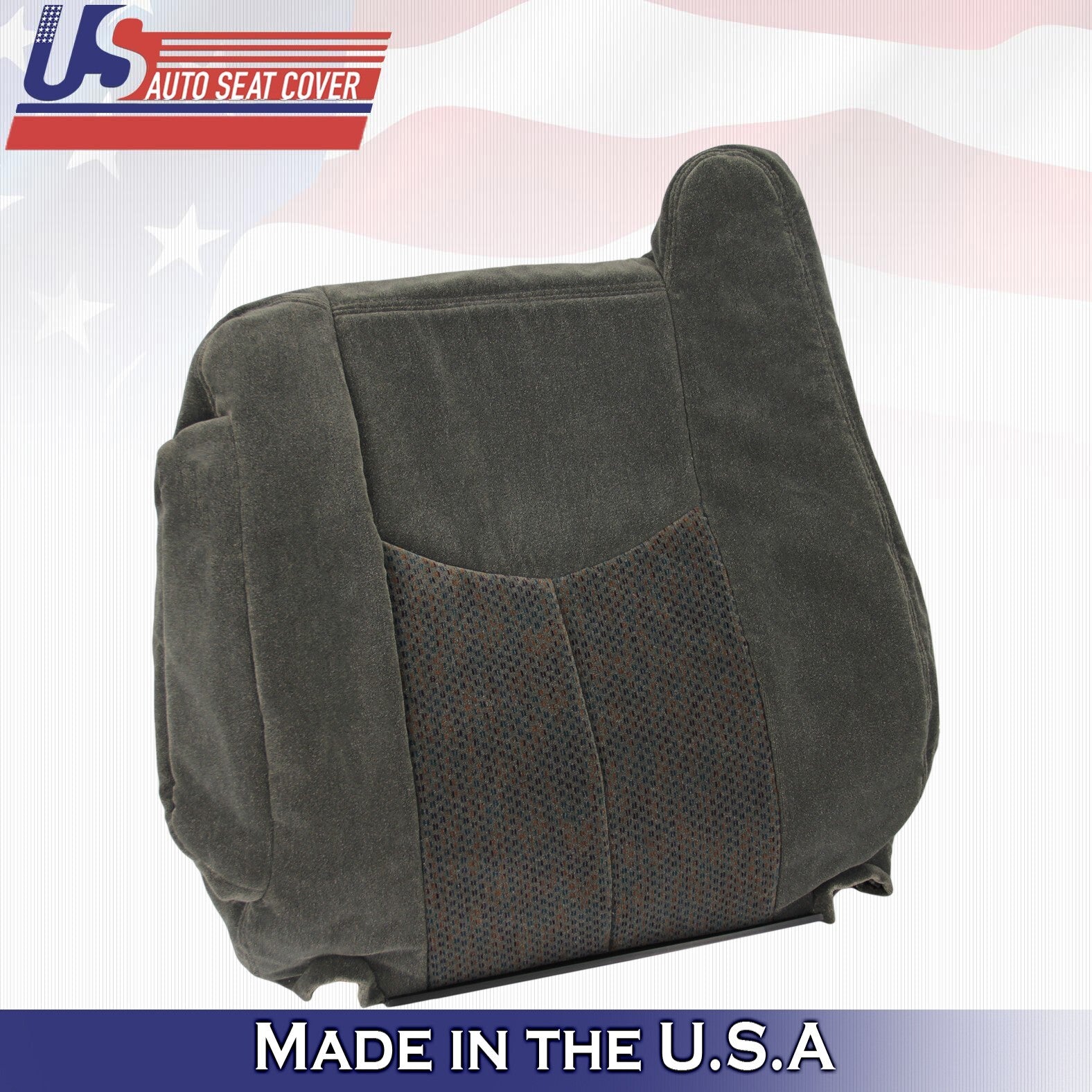 2005 For Chevy Silverado 1500 2500 3500 Passenger Top & Bottom Cloth Covers Gray